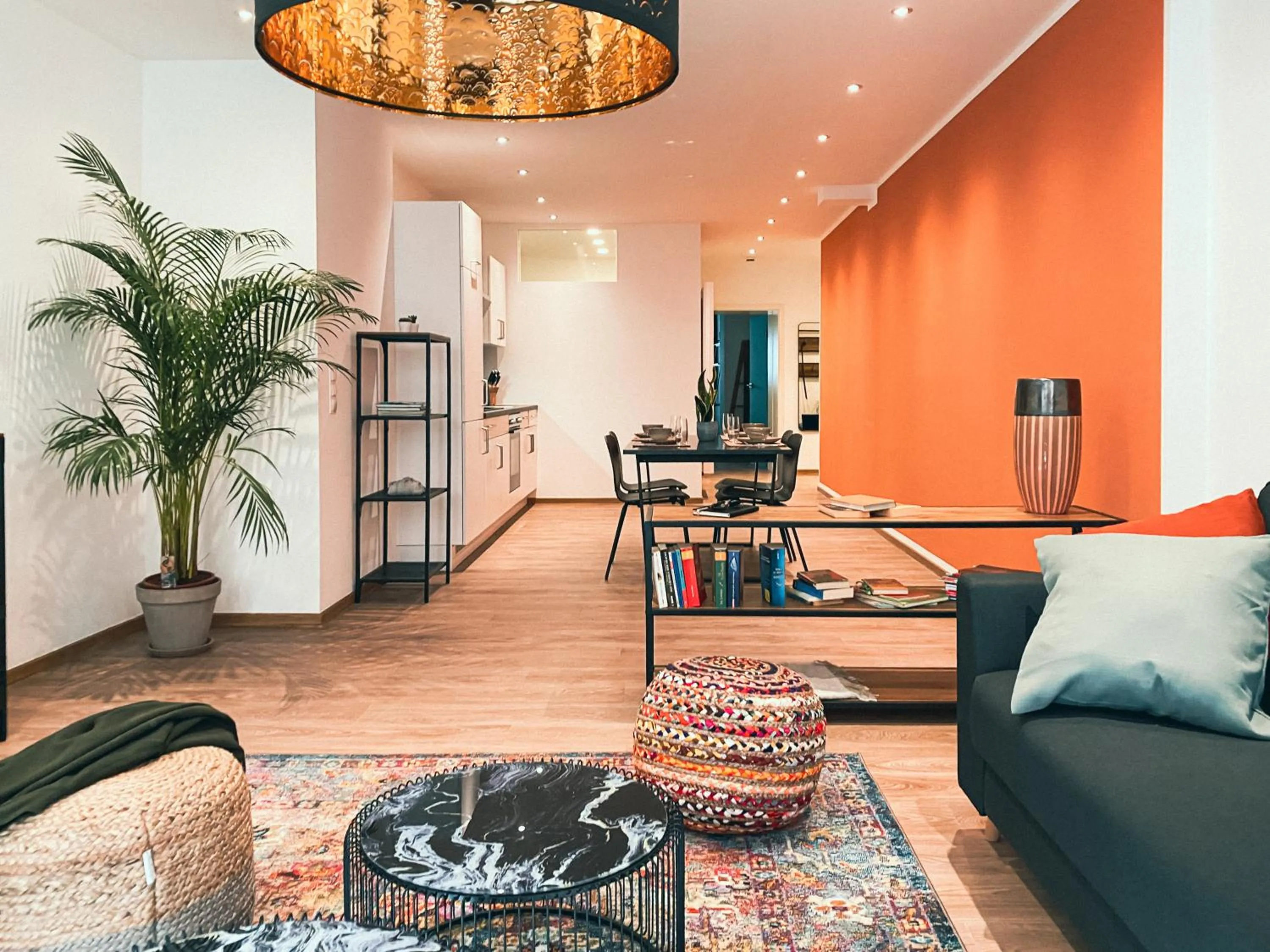 Living room in Brunnen Apartments