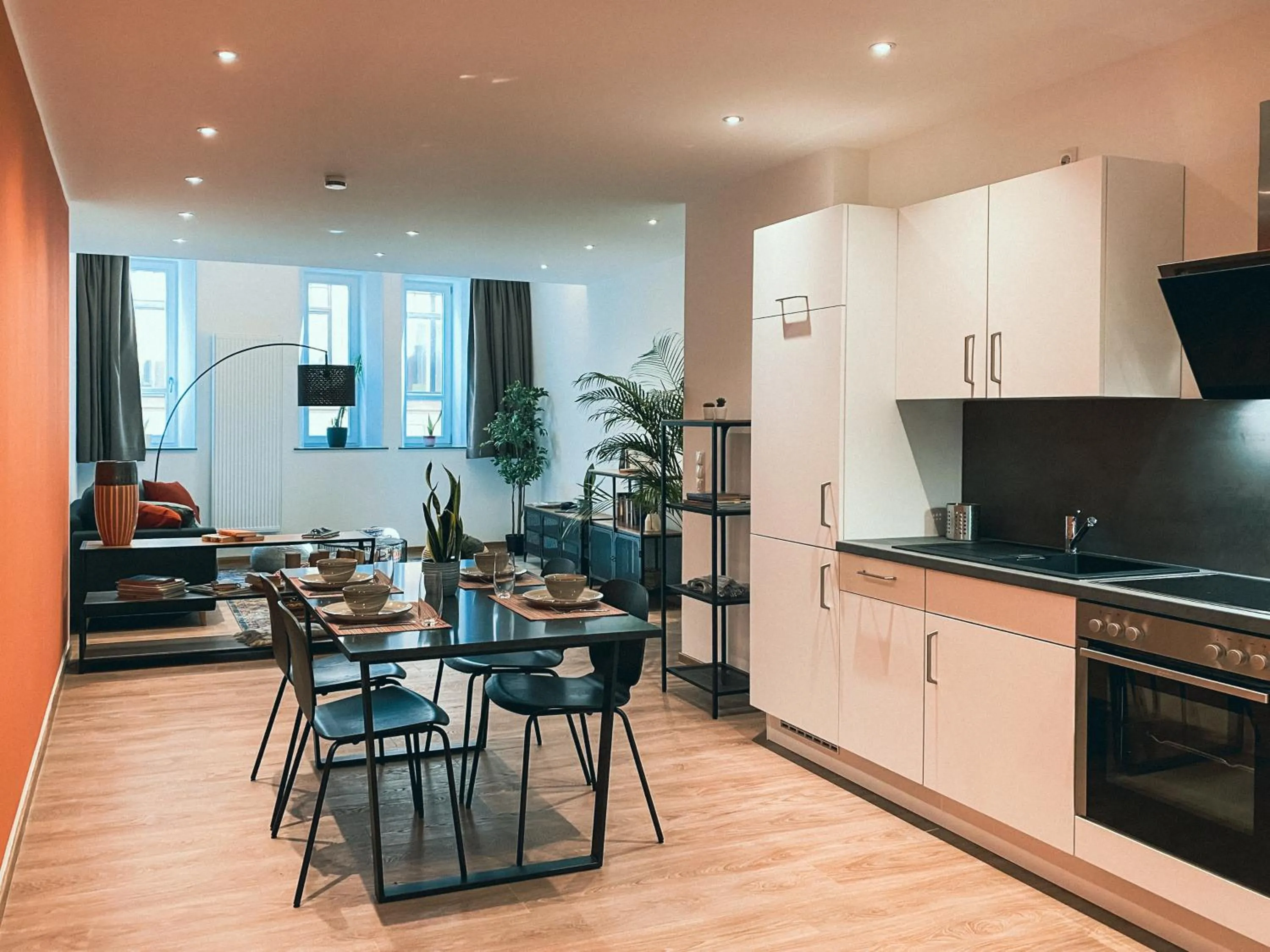 Kitchen or kitchenette in Brunnen Apartments