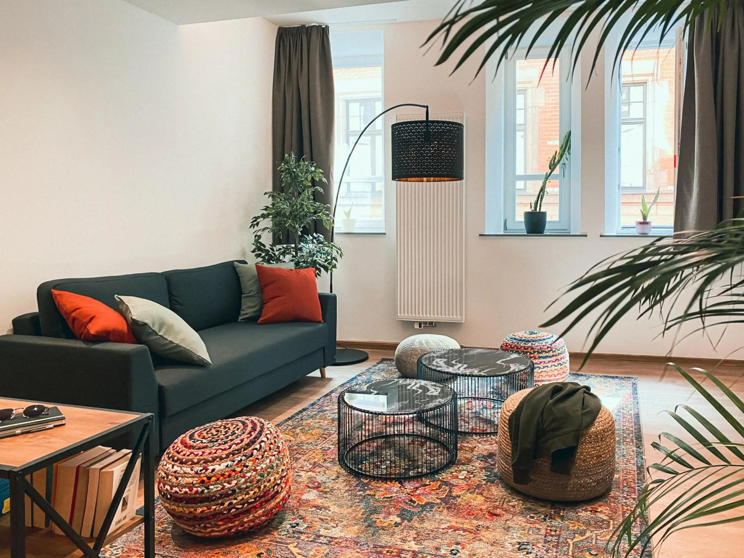 Living room in Brunnen Apartments