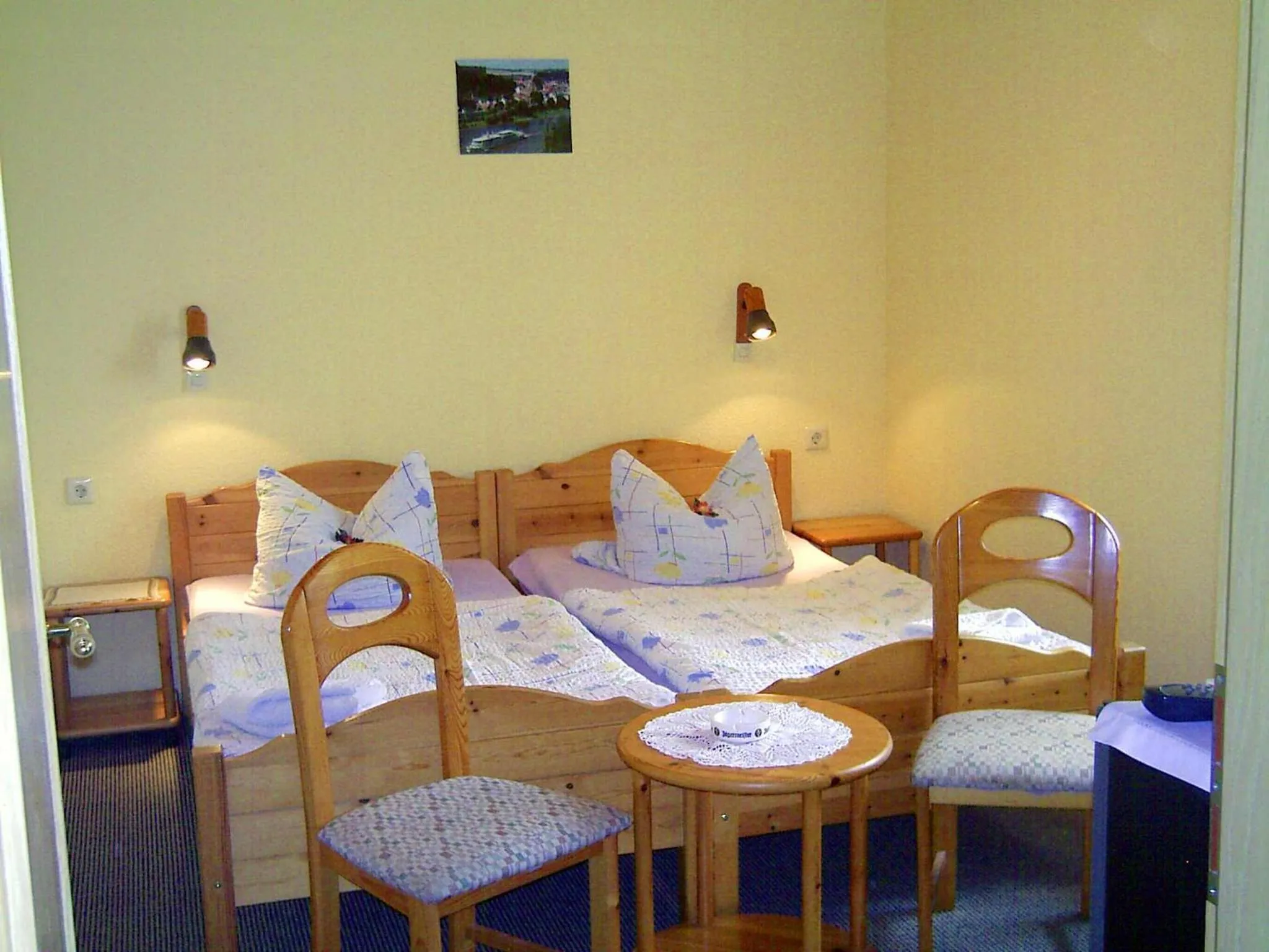 Photo of the whole room, Bed in Hotel Landhaus Nassau