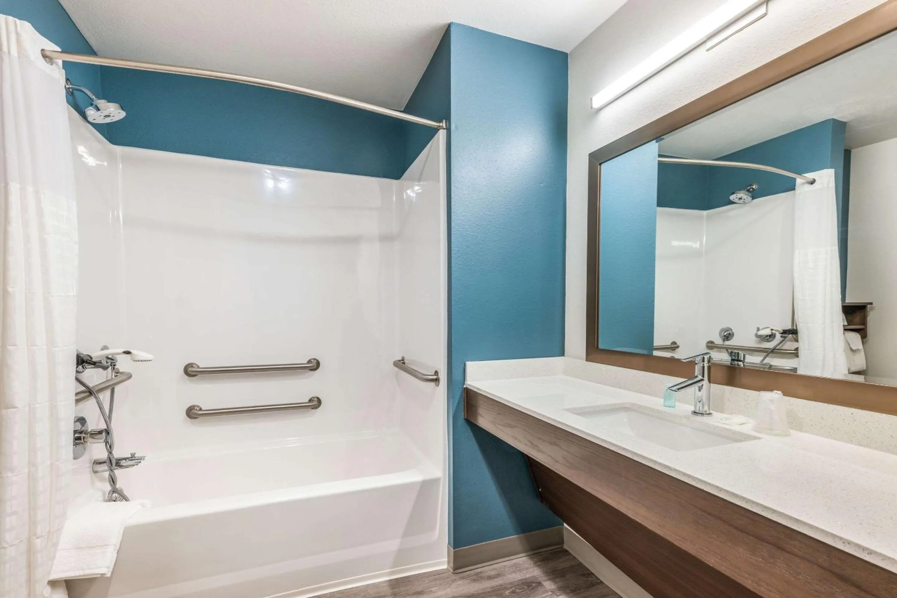 Bathroom in WoodSpring Suites Linden
