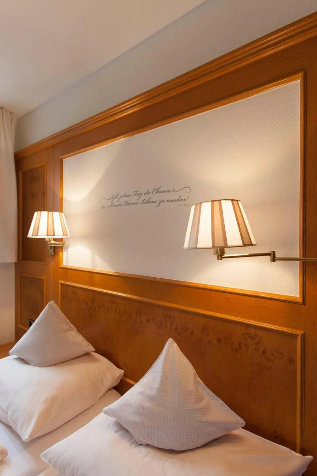 Bed in Hotel Fischerhaus