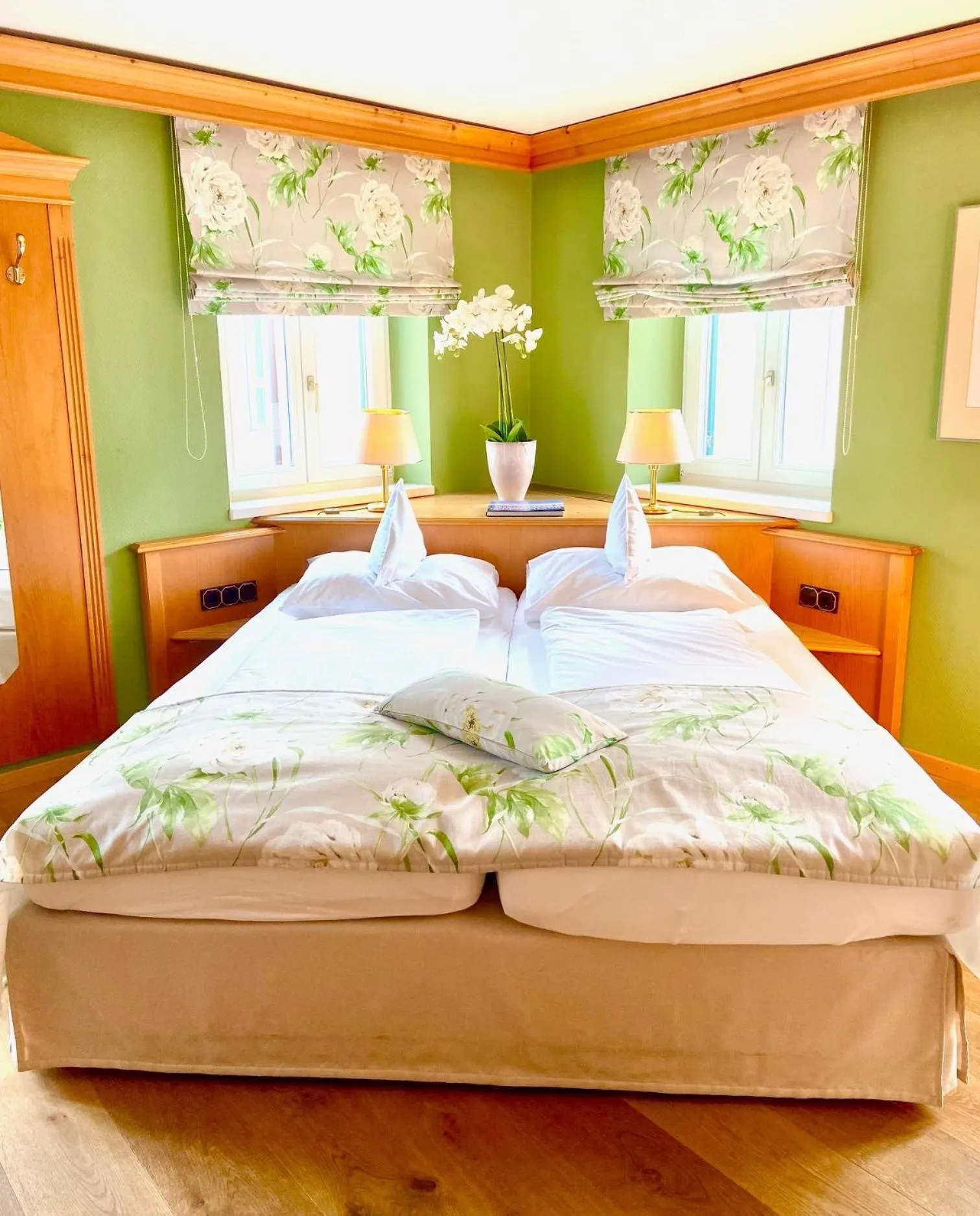 Bed in Hotel Fischerhaus