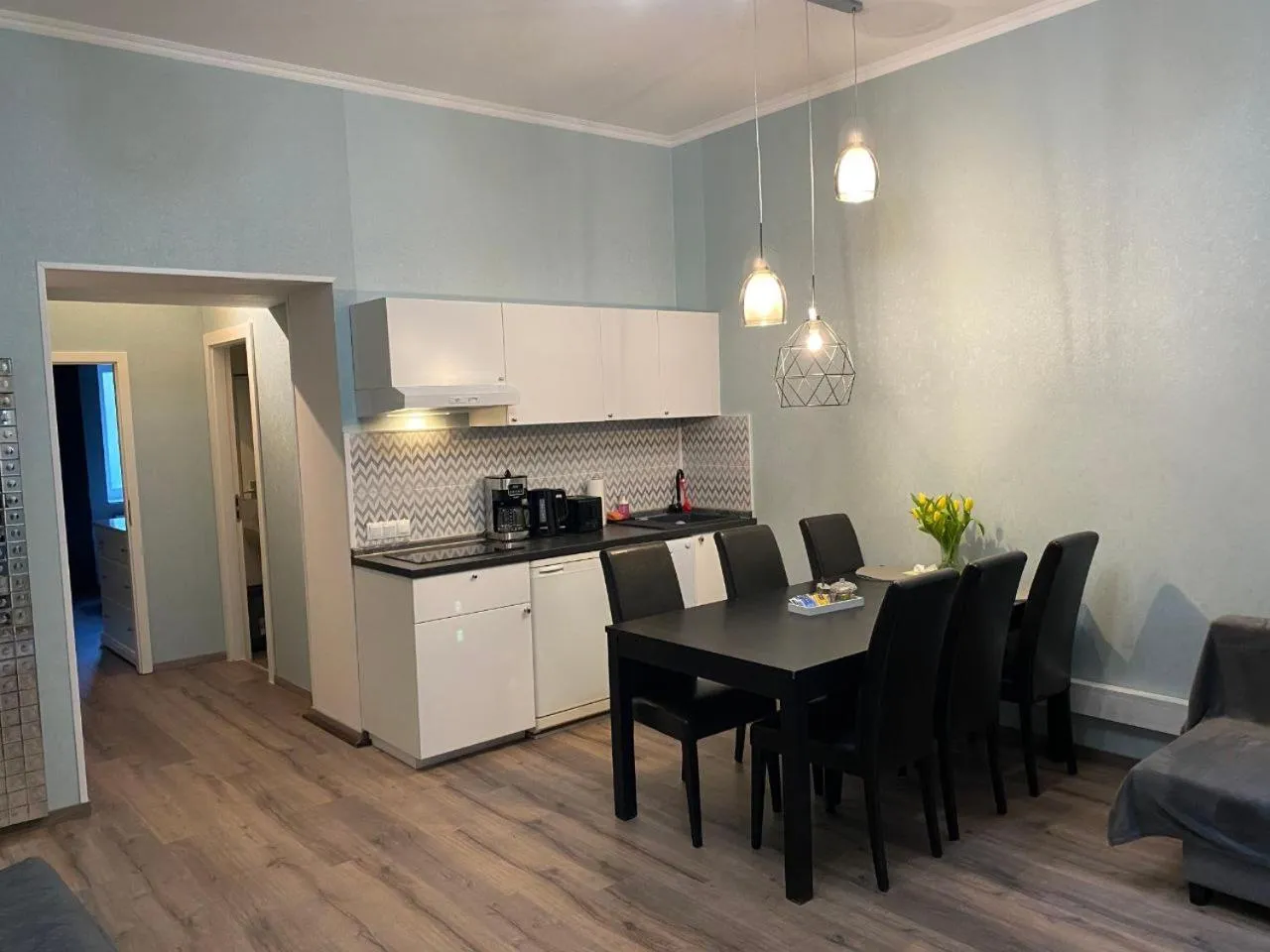 Kitchen or kitchenette in K&S Apartments