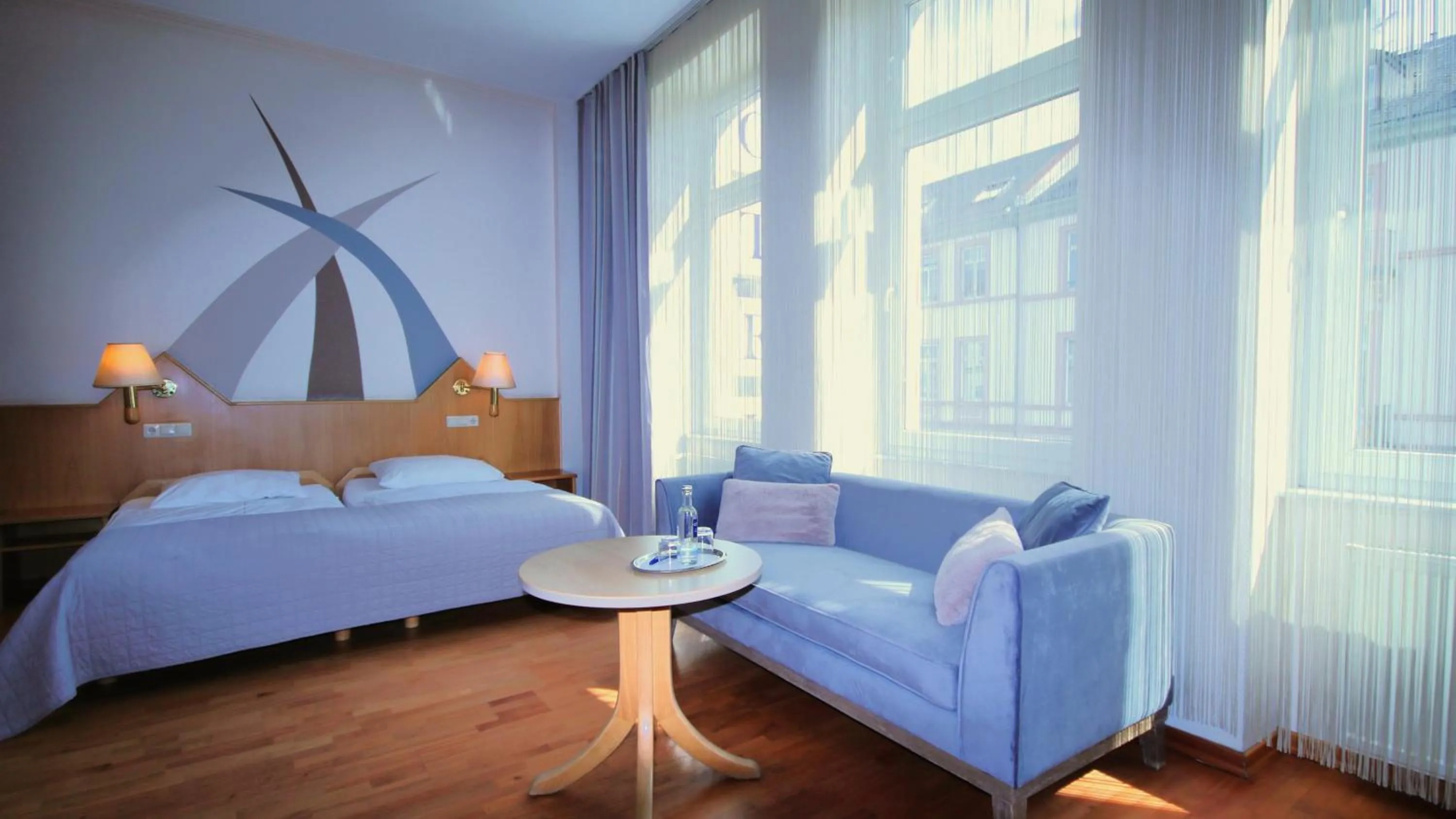 Photo of the whole room, Bed in Komfort Hotel Am Kurpark