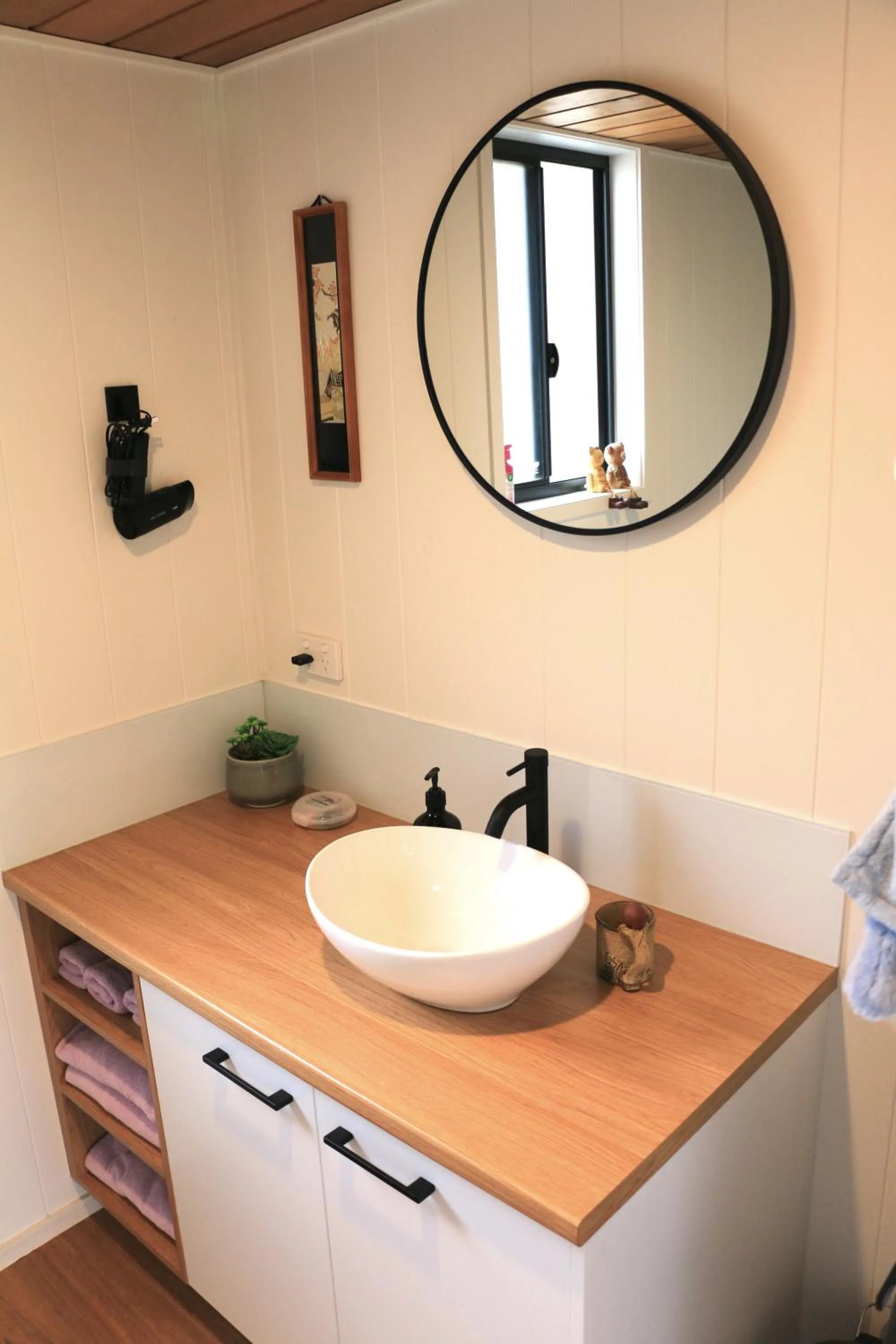 Bathroom in The Pink Lake Tiny House - 'Sakura'