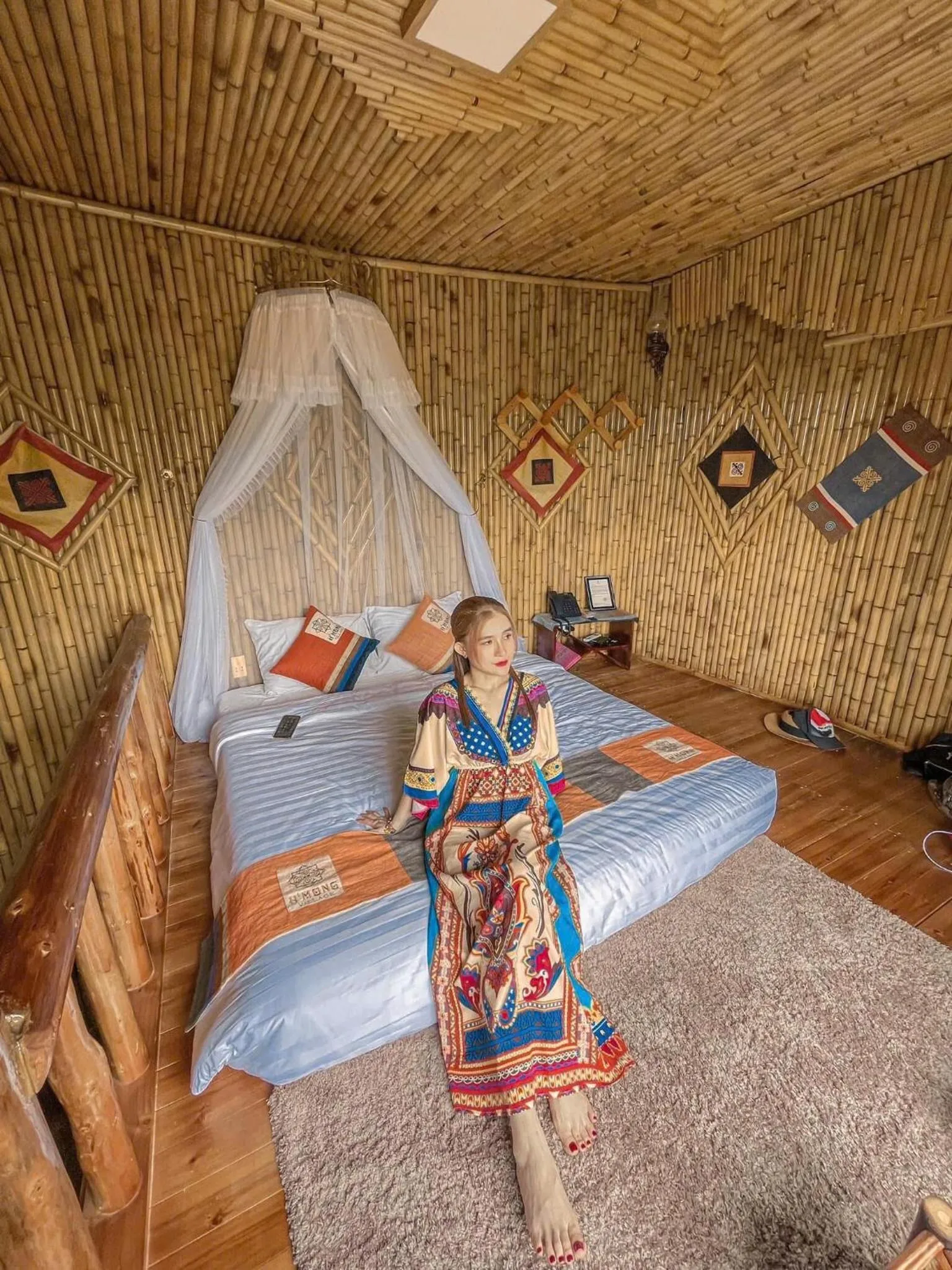 Bed in H'mong Village Resort Ha Giang