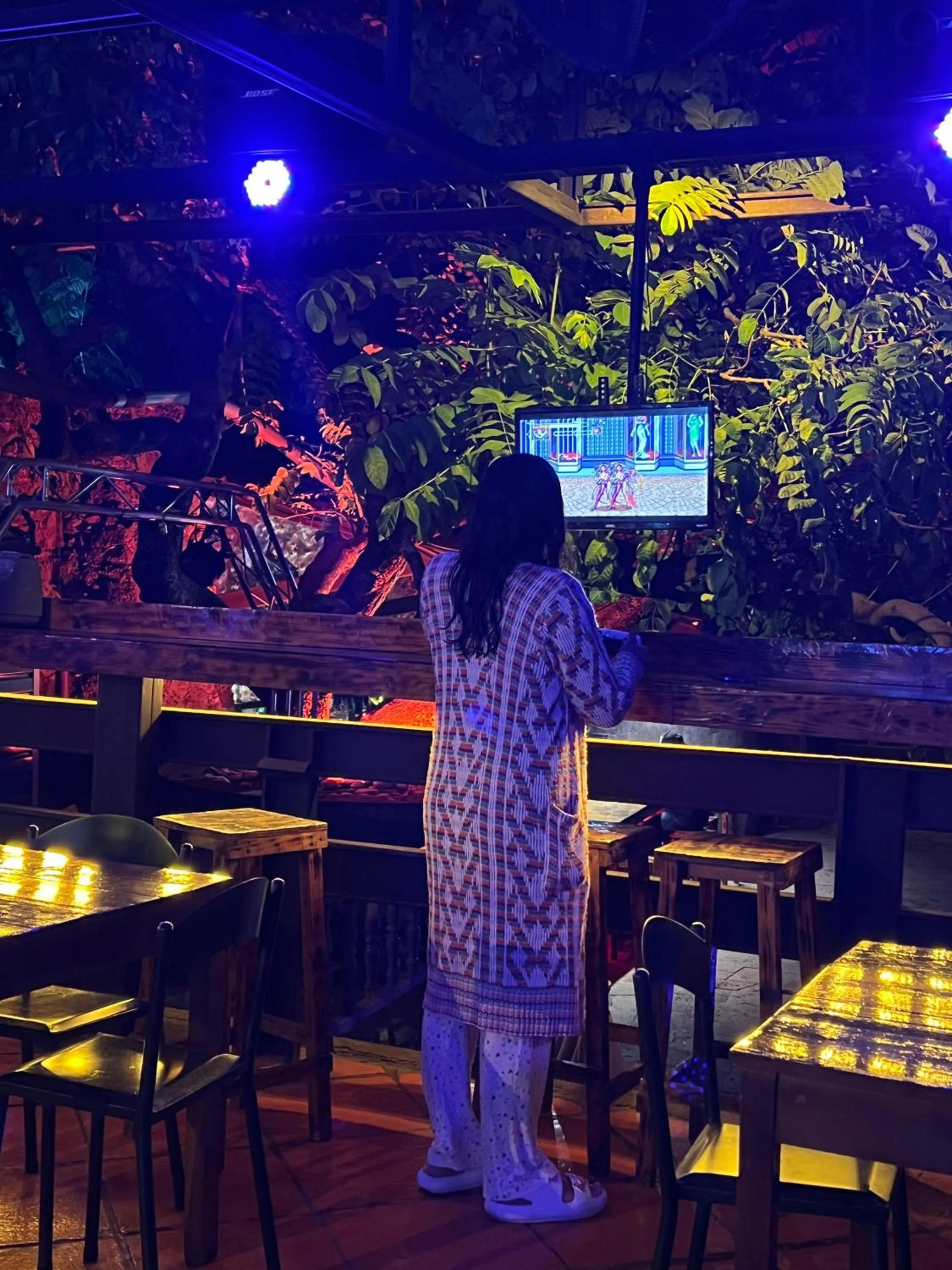 Evening entertainment in Los Cruxes