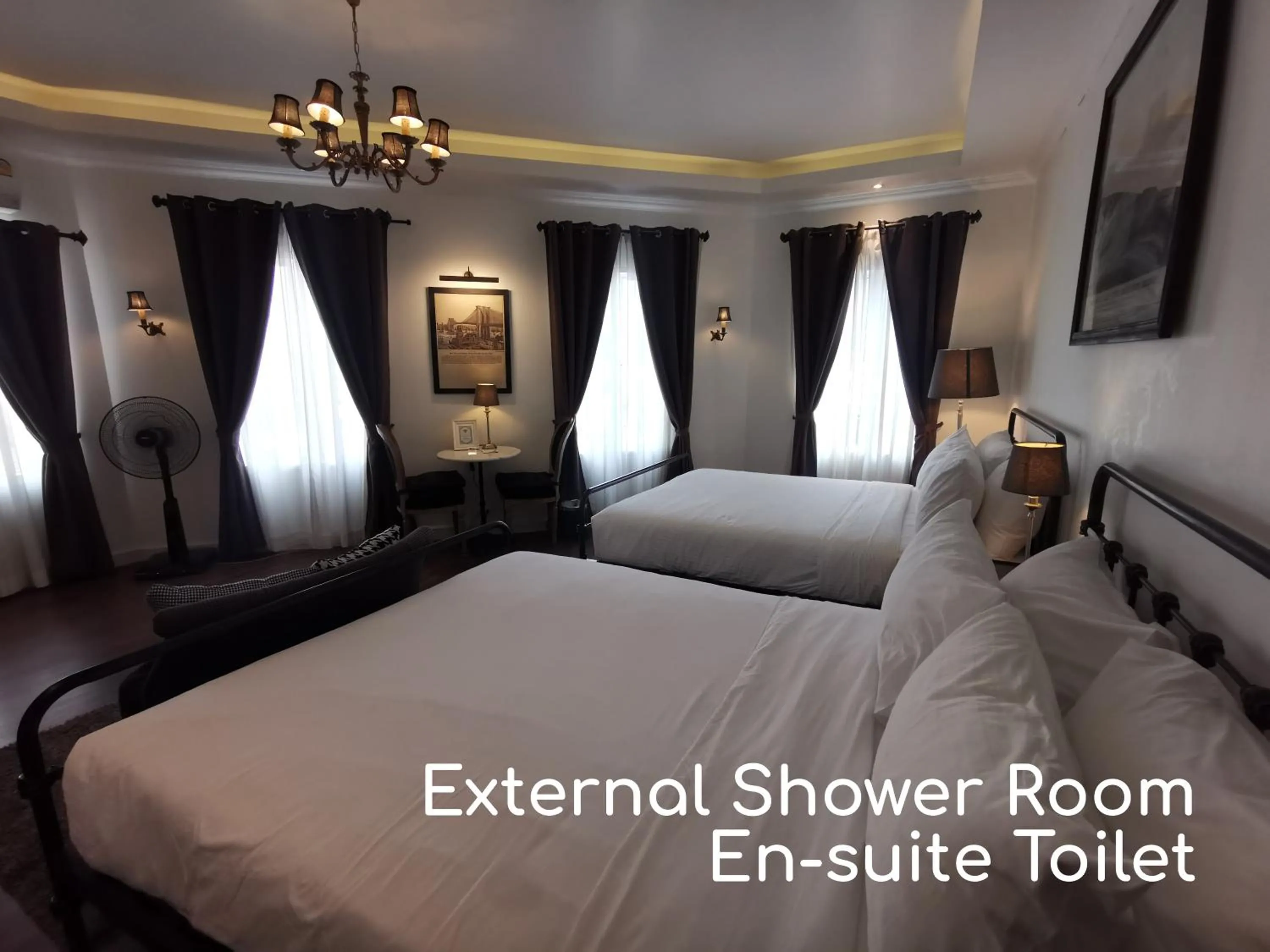 Bed in Double Bed Hotel