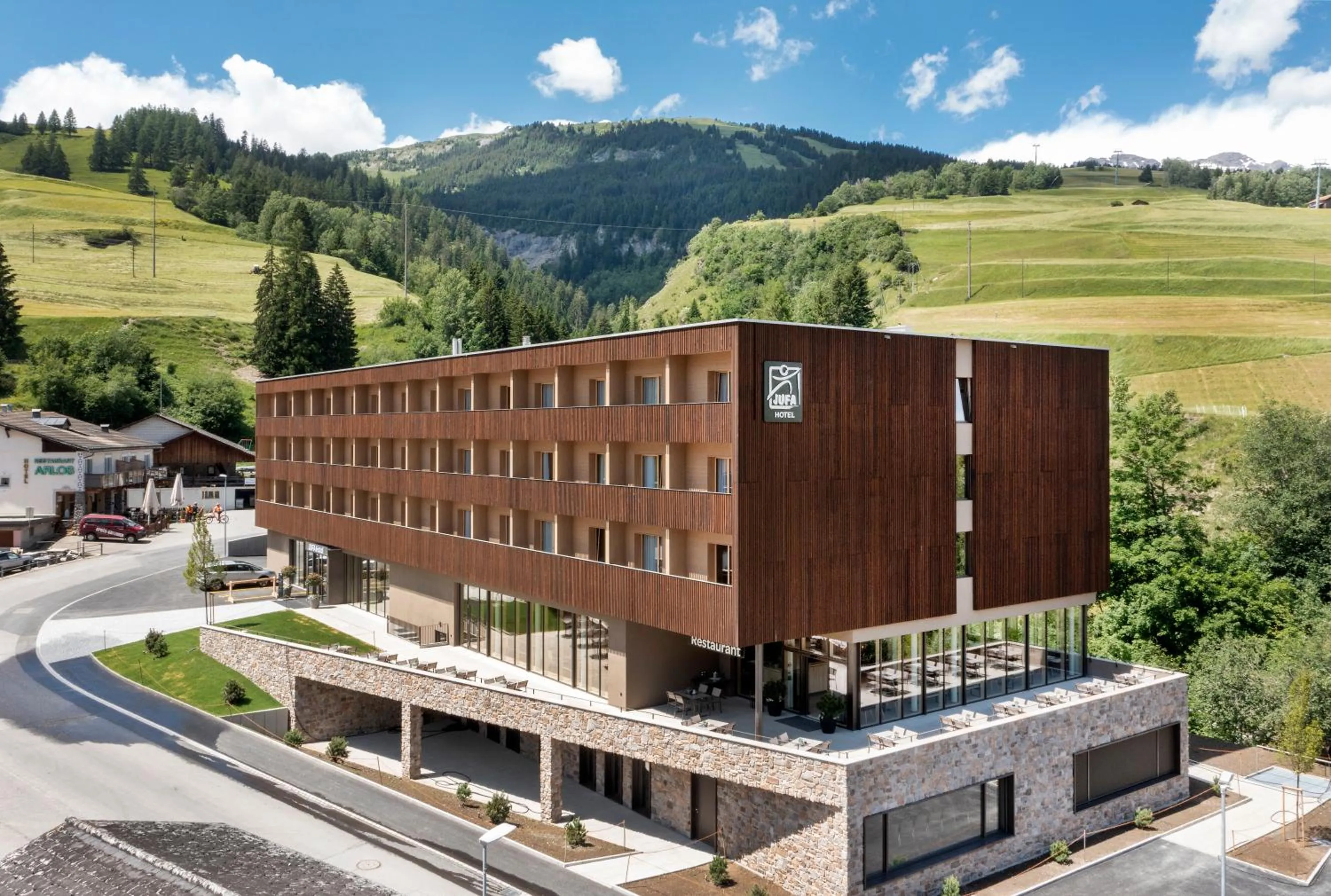 Property building in JUFA Hotel Savognin