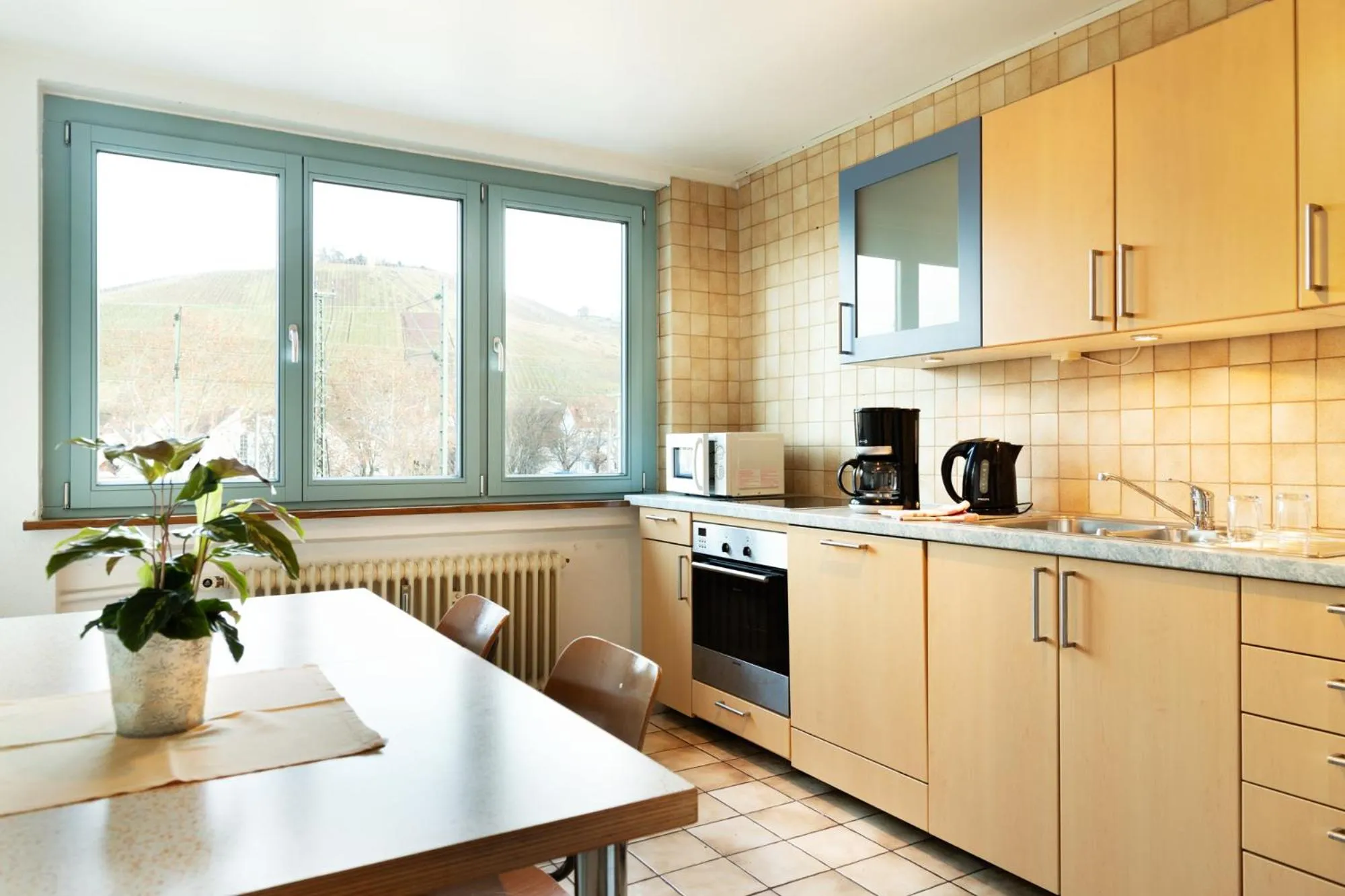 Communal kitchen in Gästehaus abz Stuttgart