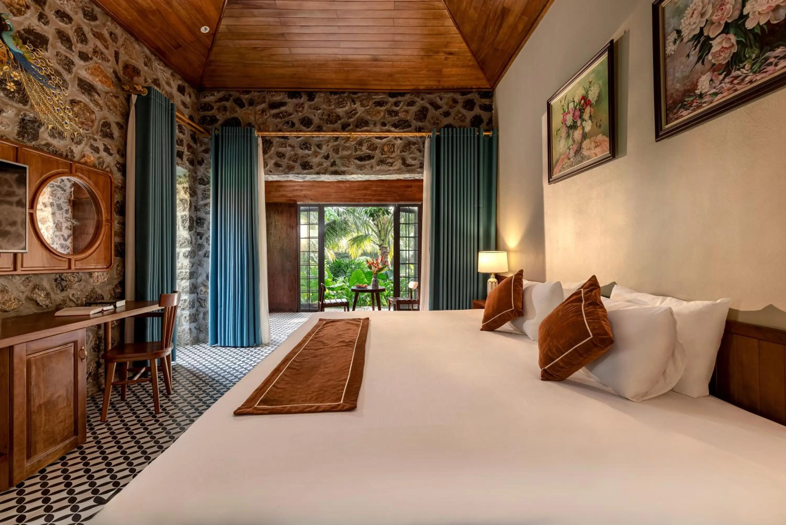 Bed in Nature Garden Ecolodge Ninh Bình