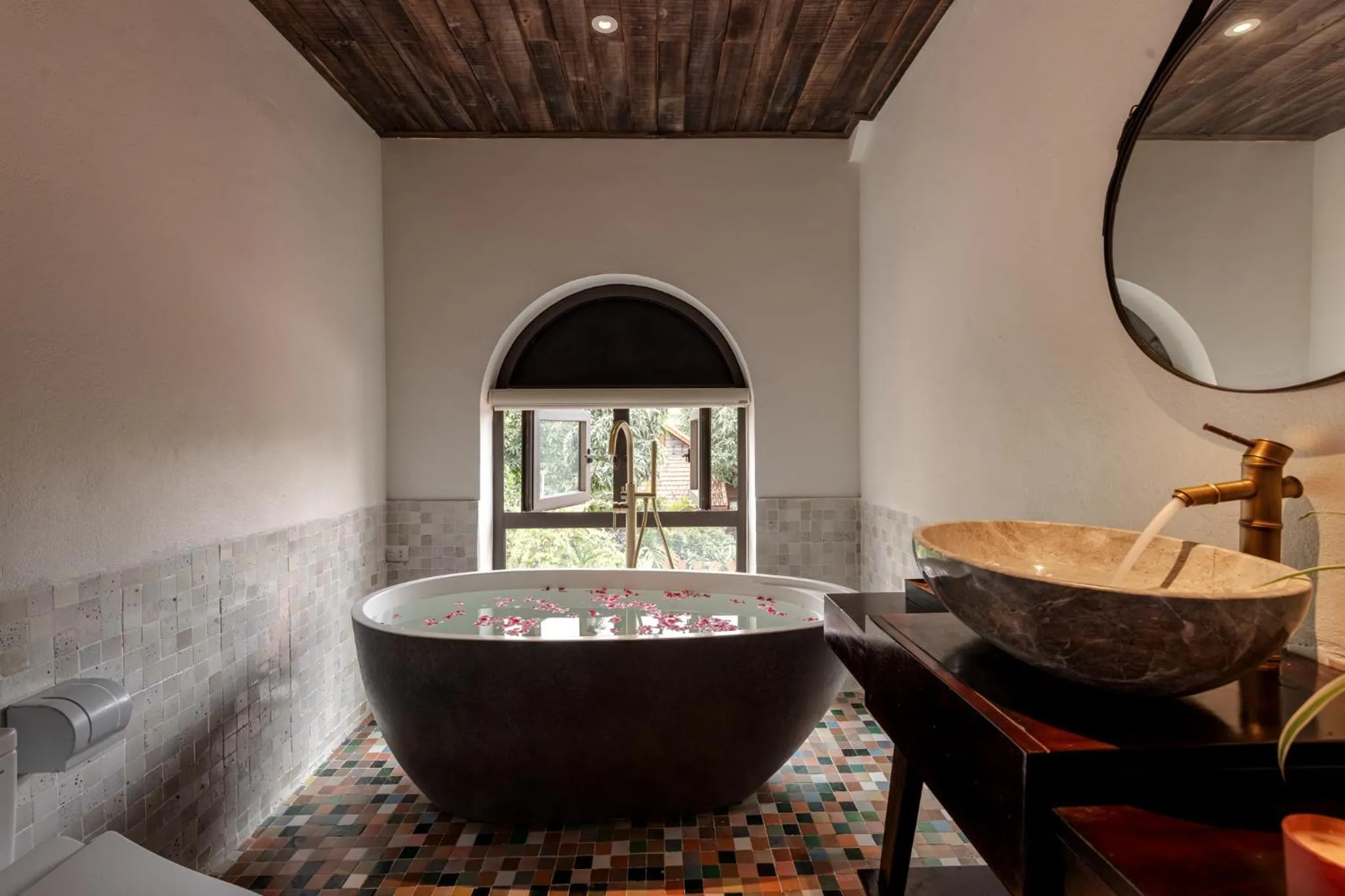Bathroom in Nature Garden Ecolodge Ninh Bình