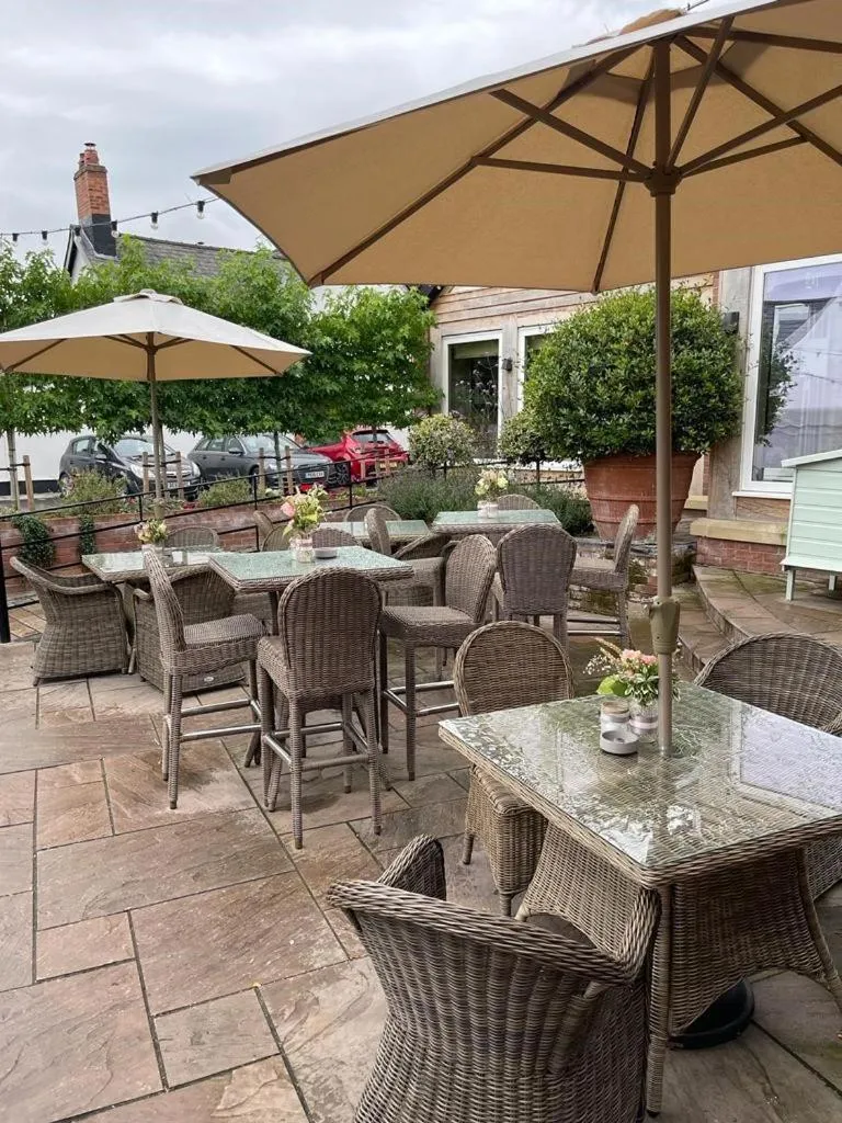 Patio in The Lion at Malpas