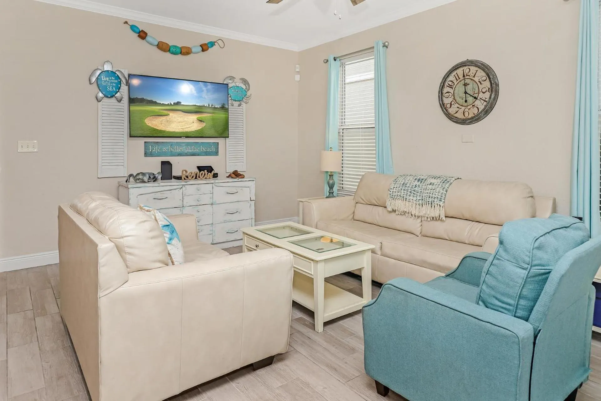 Living room in Village Retreat