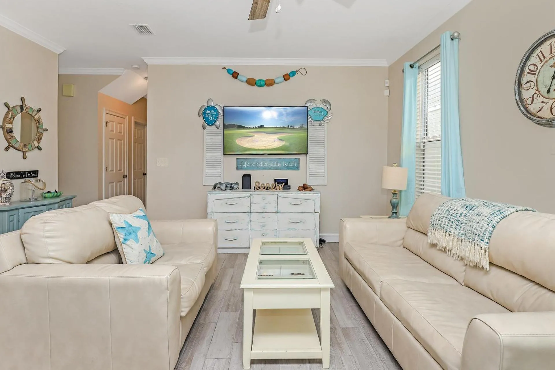 Living room in Village Retreat