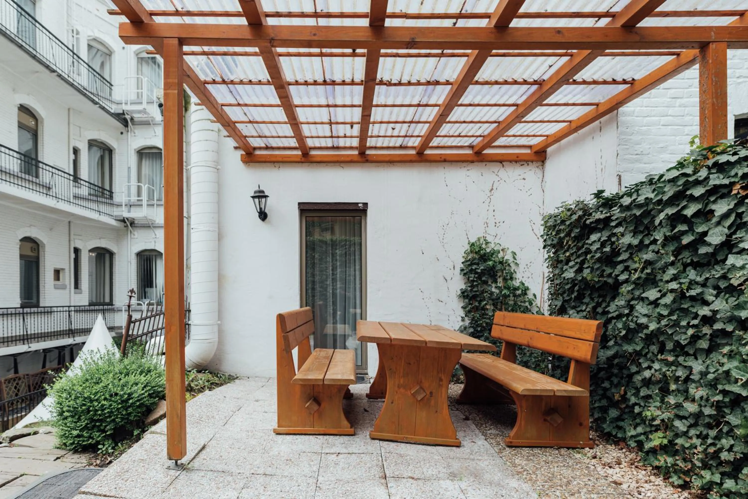Balcony/Terrace in Hotel de France Wiesbaden City