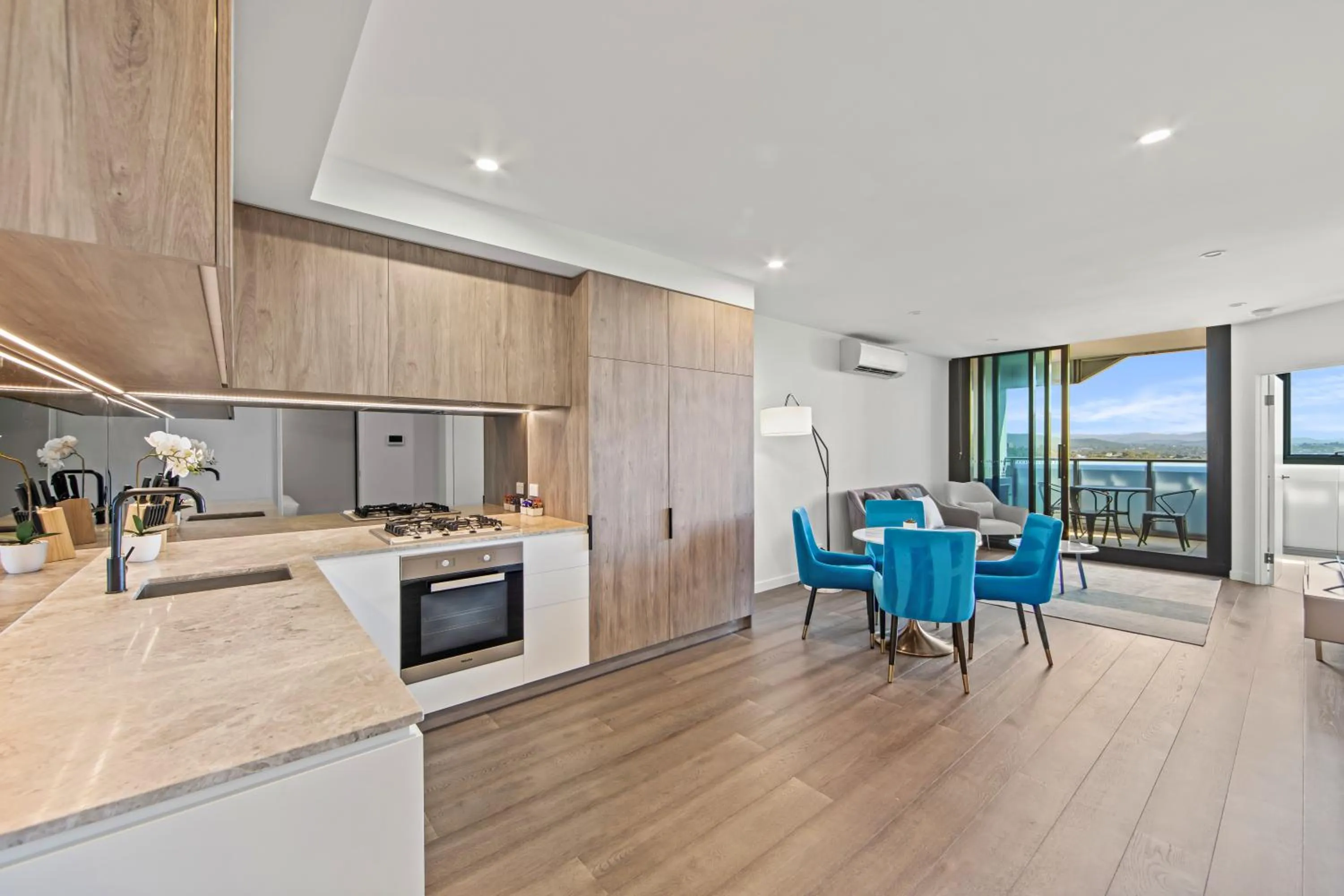 Living room in Fortitude Valley Apartments by CLLIX