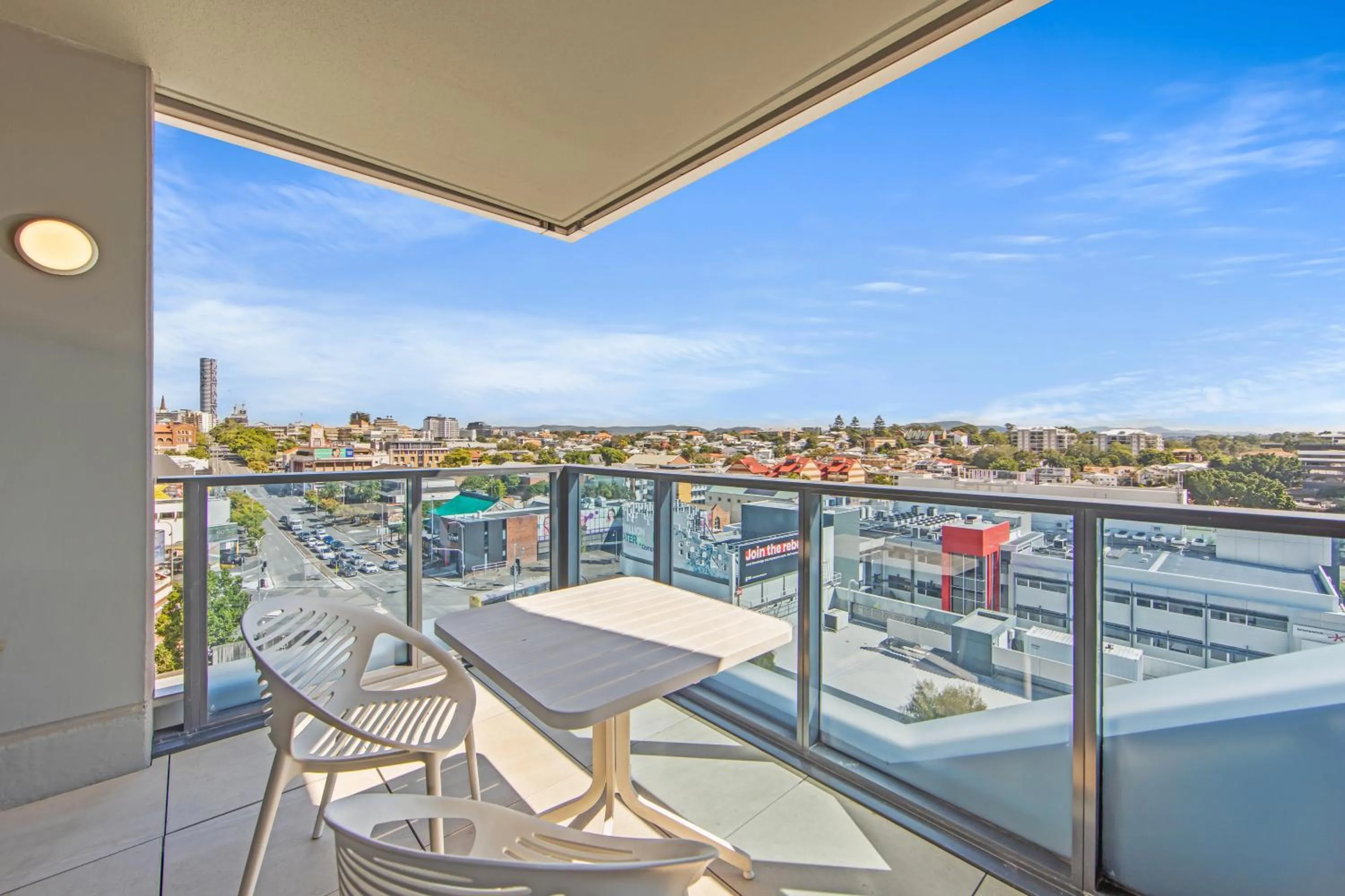 Balcony/Terrace in Fortitude Valley Apartments by CLLIX