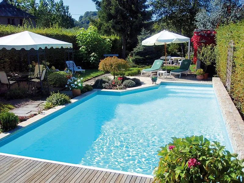 Patio in Logis Hotel Restaurant Nougier