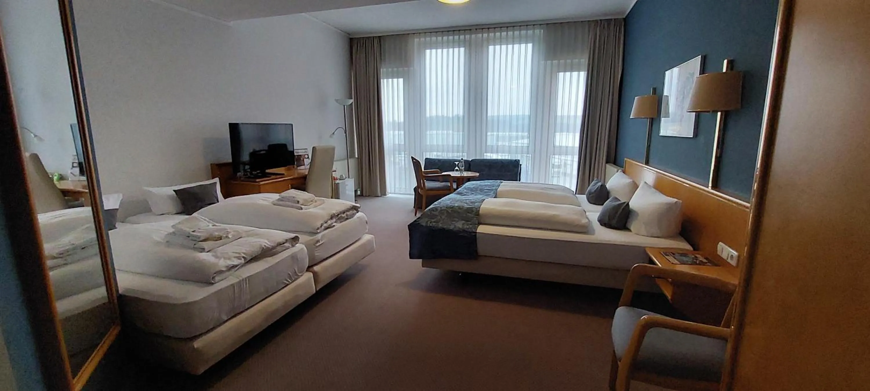 Photo of the whole room, Bed in Grunau Hotel