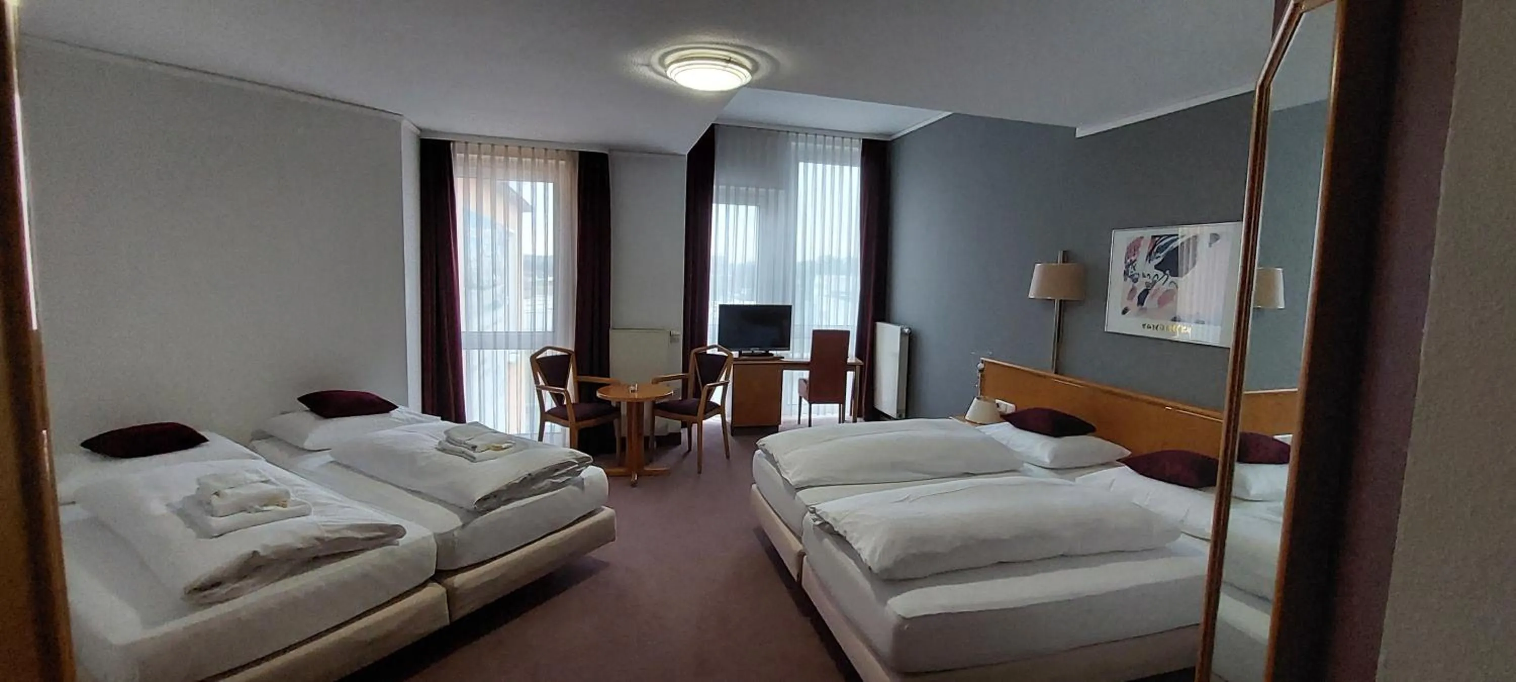 Photo of the whole room, Bed in Grunau Hotel