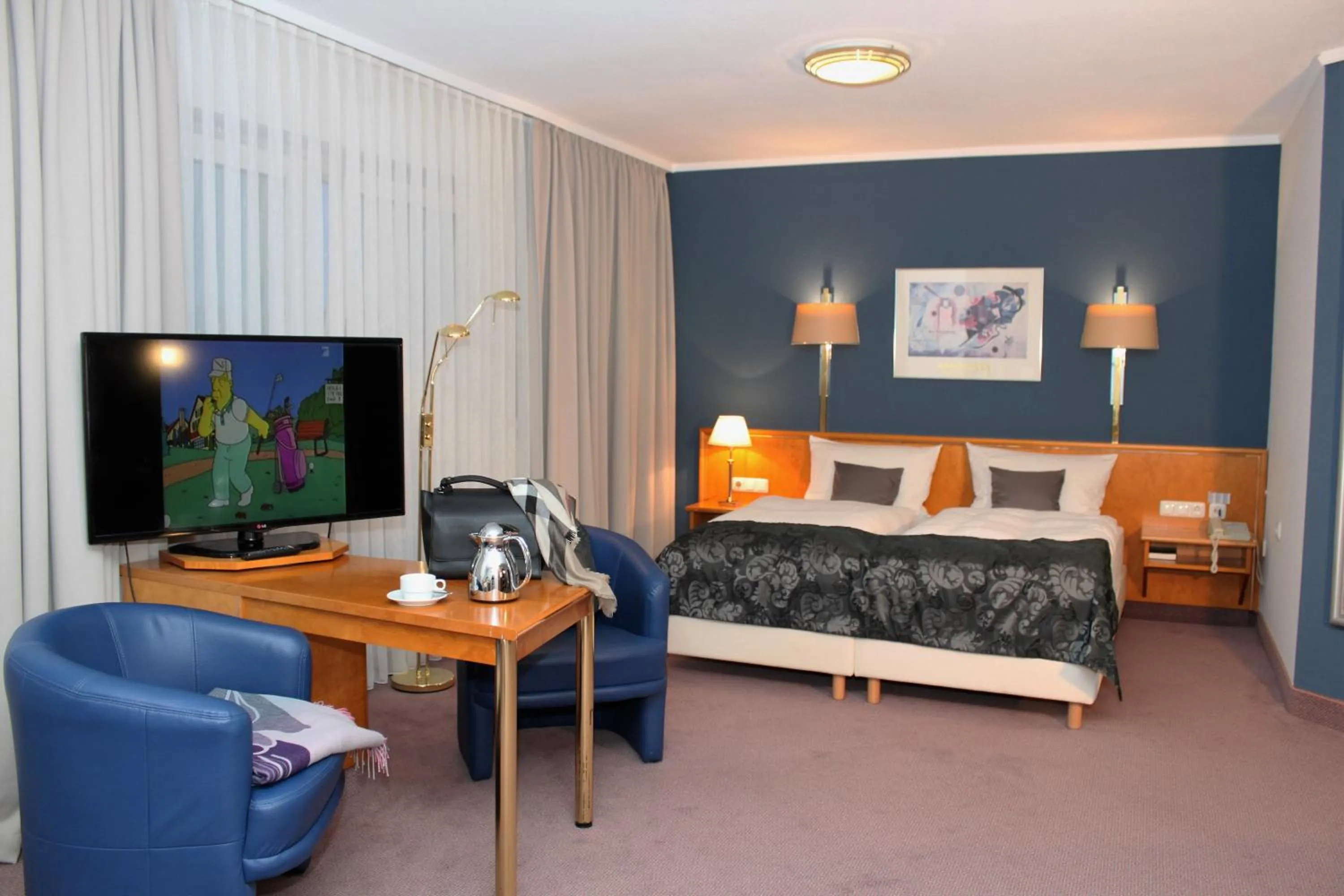 Decorative detail, Bed in Grunau Hotel