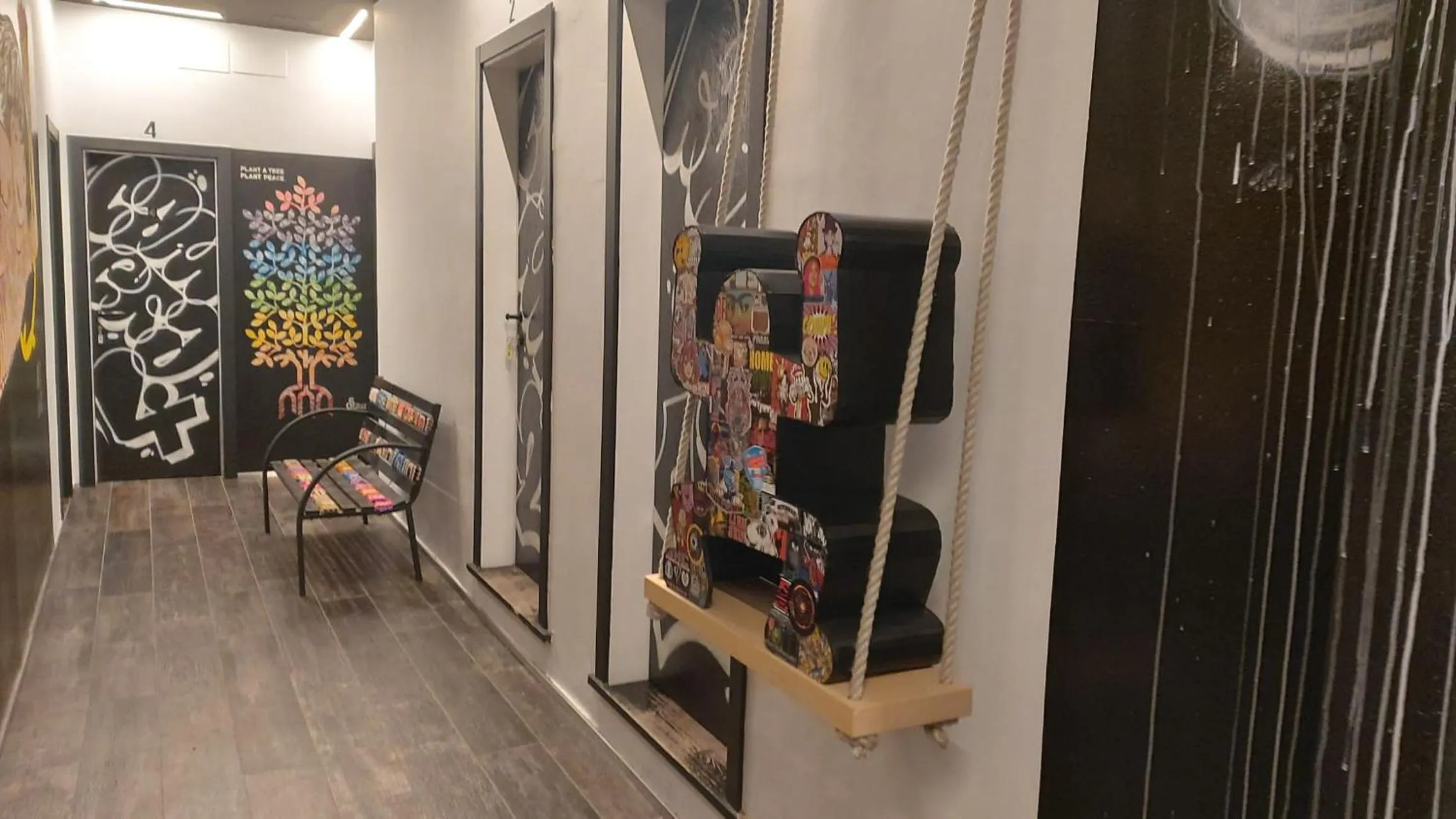 Facade/entrance in Street Art Inn Florence