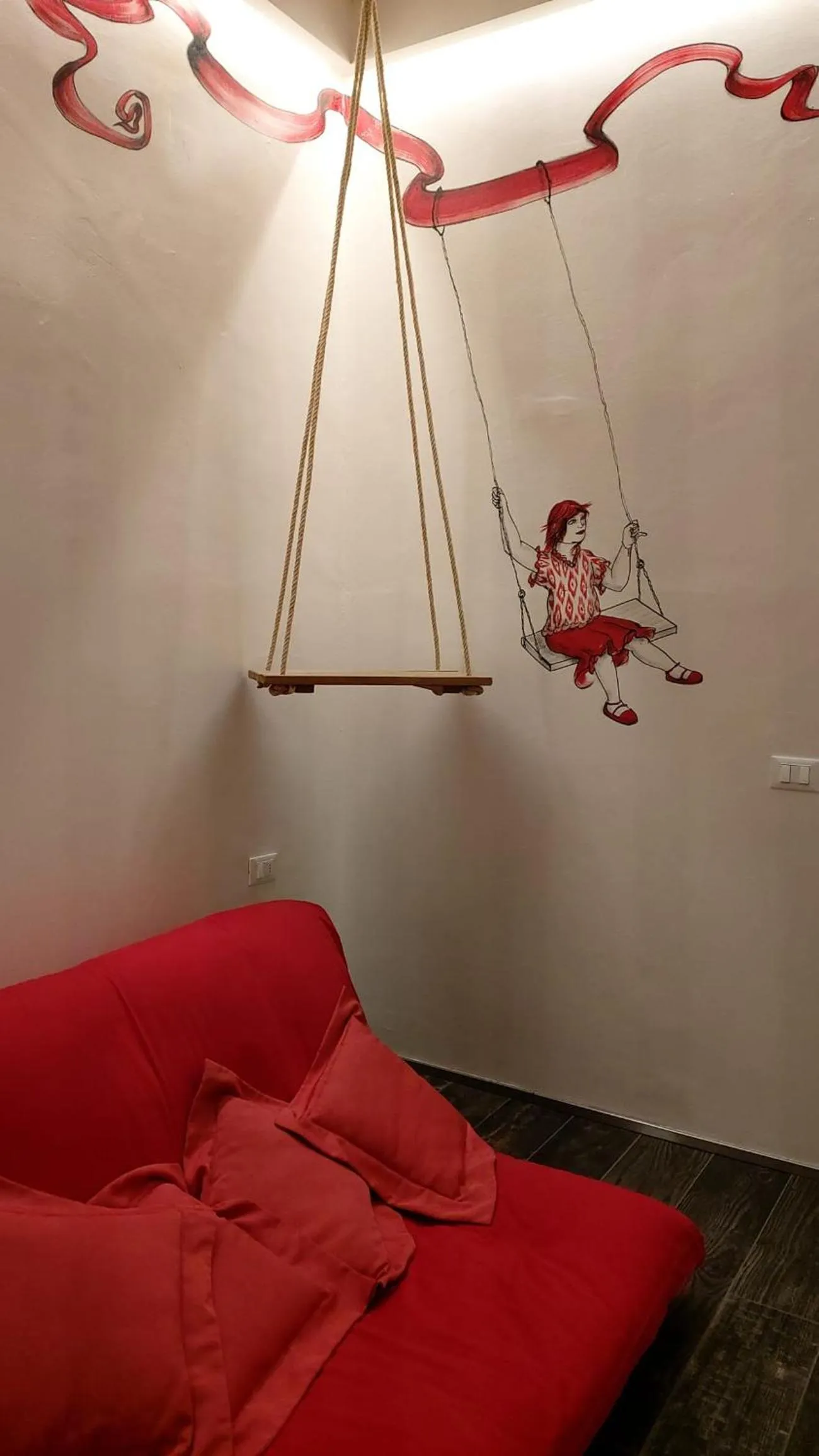 Living room in Street Art Inn Florence