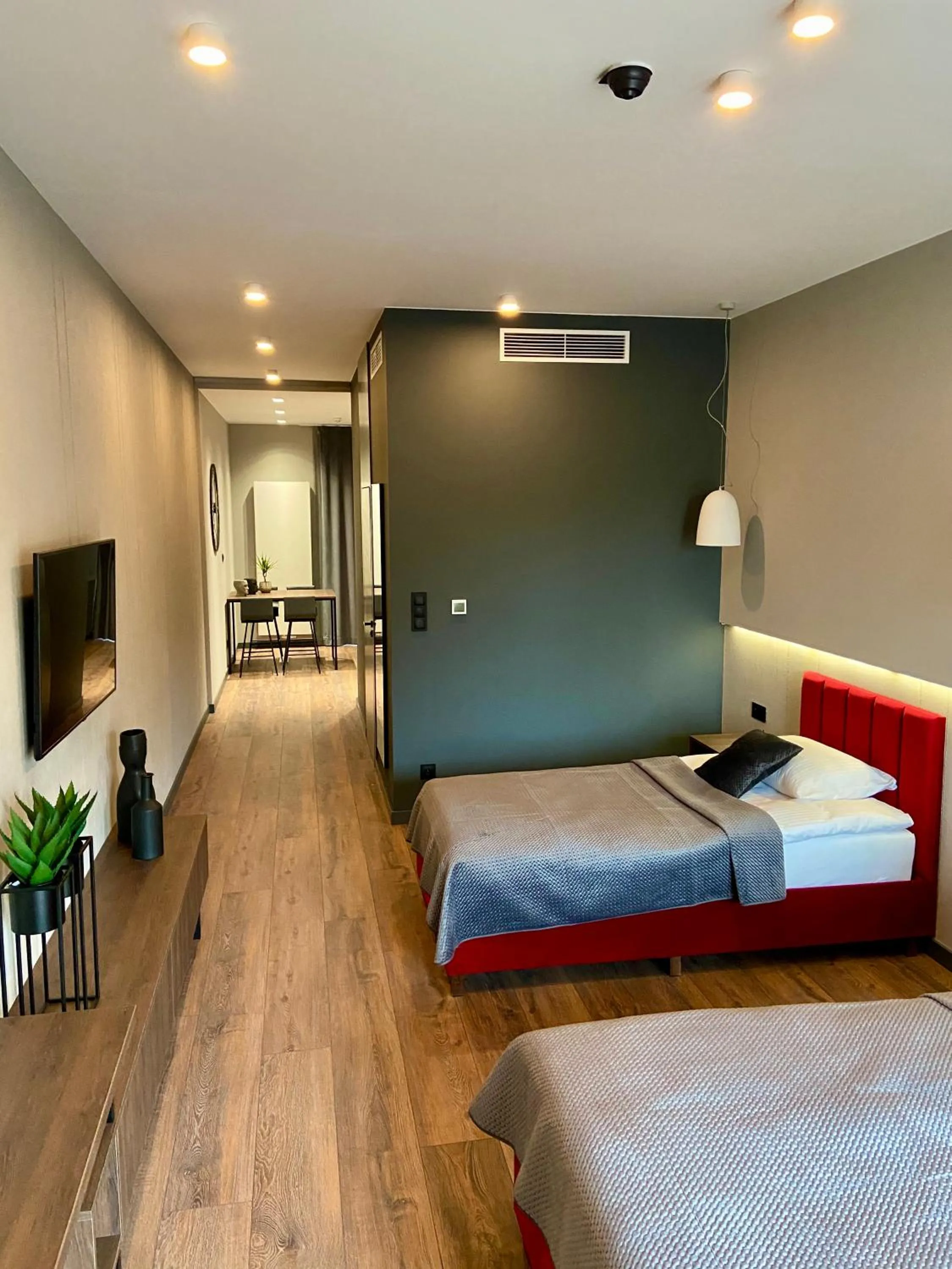 Bed in Aparts Hotel Radom