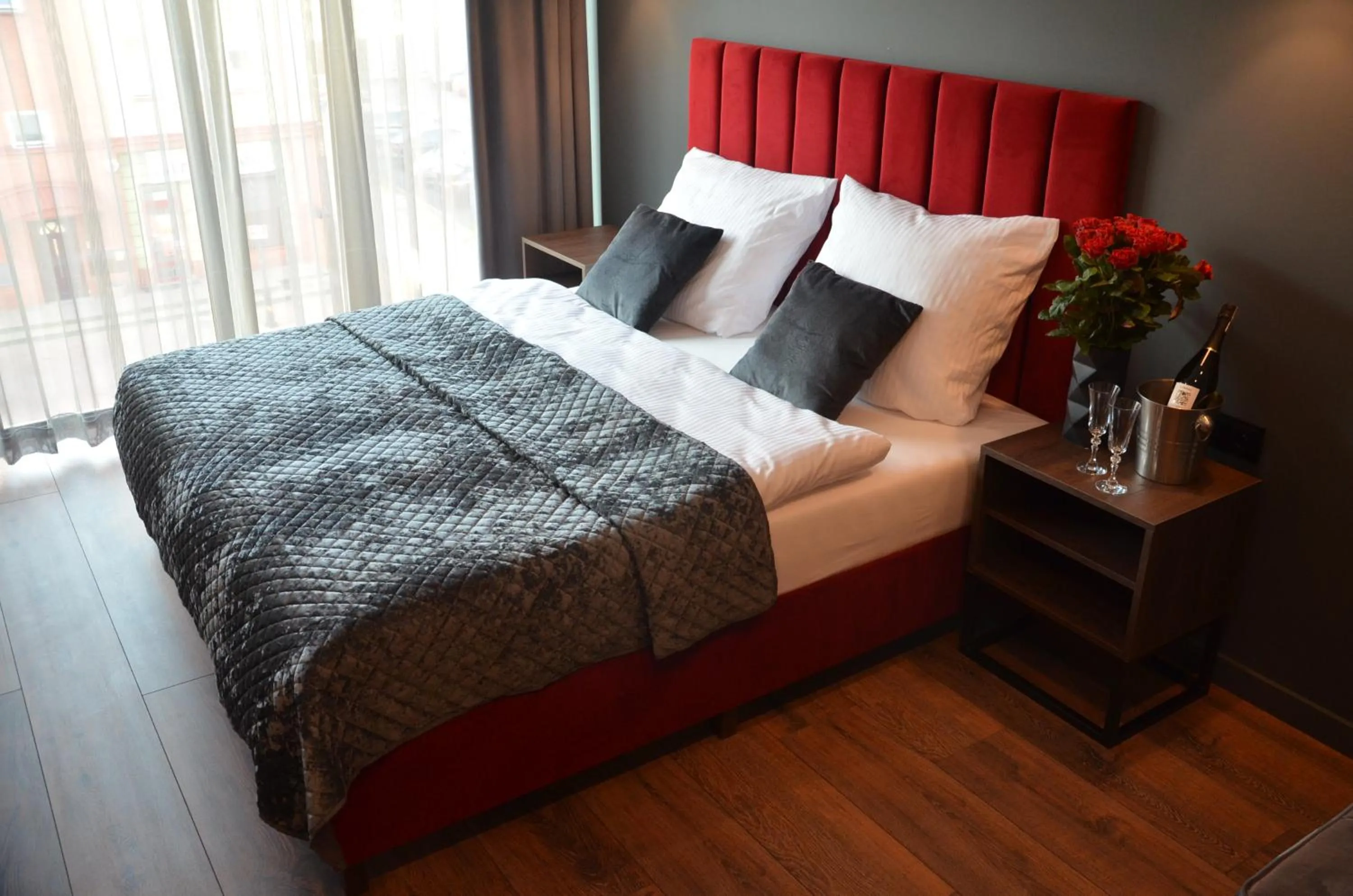 Bed in Aparts Hotel Radom