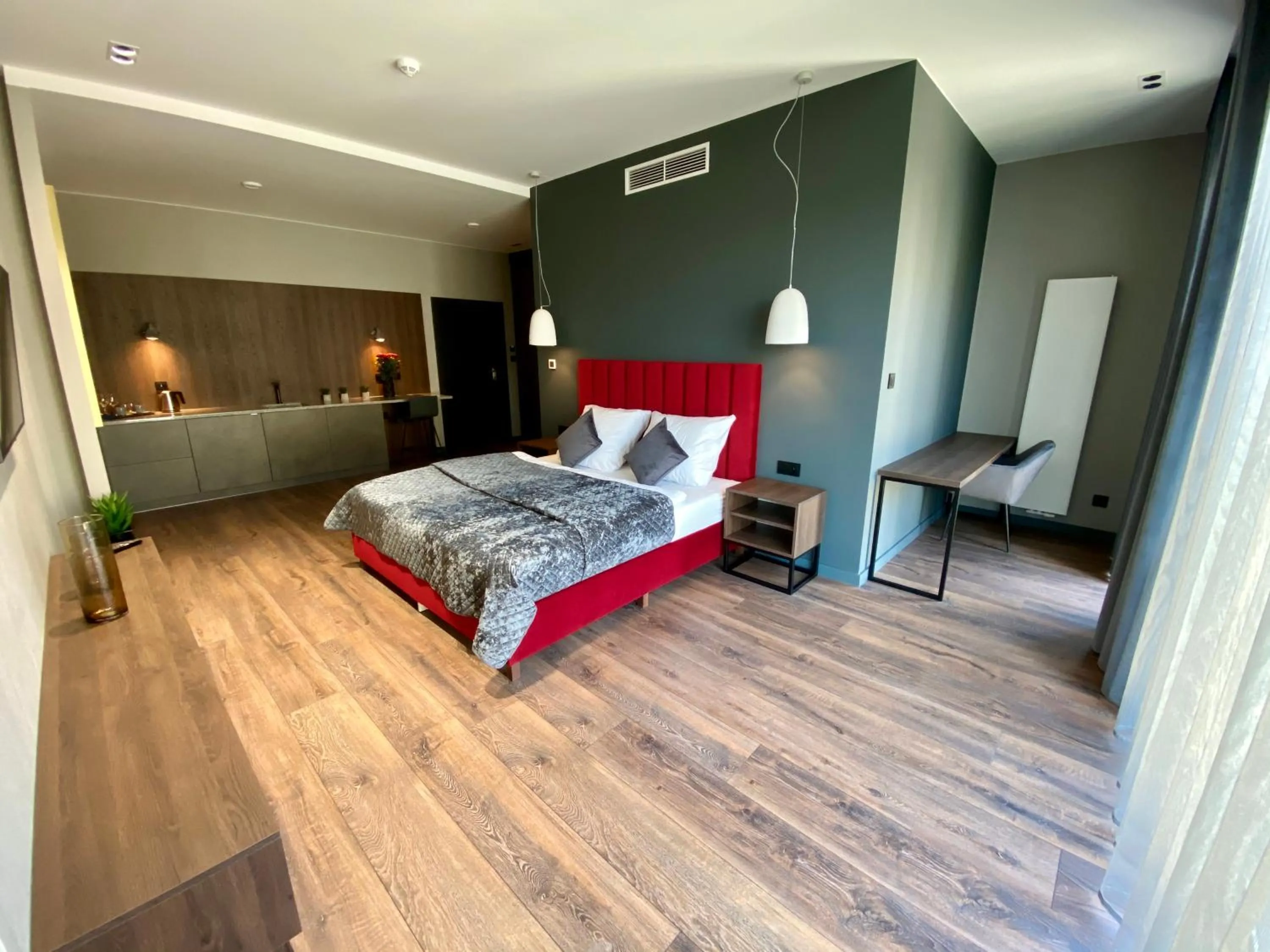 Bed in Aparts Hotel Radom
