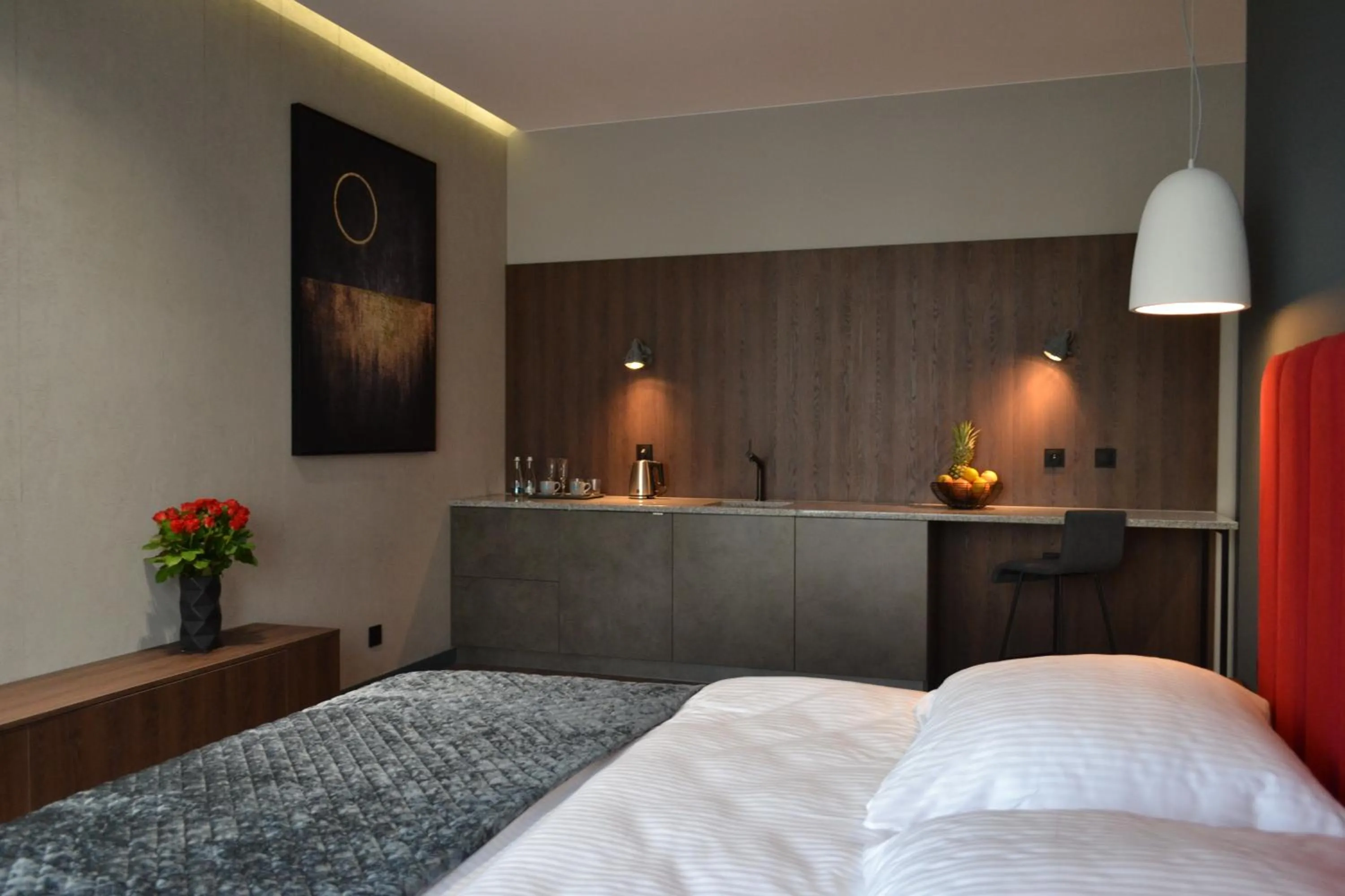 Bed in Aparts Hotel Radom