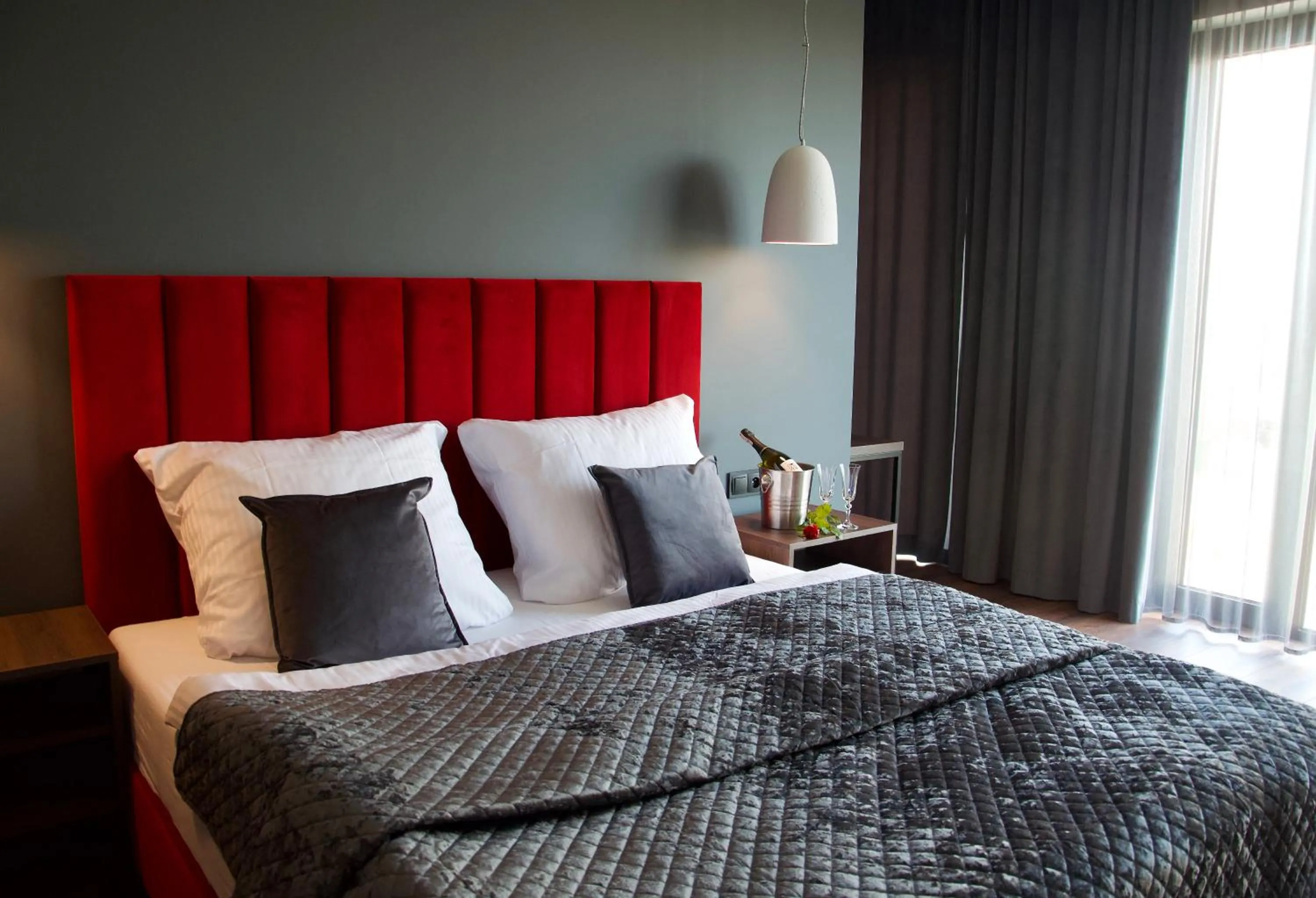Bed in Aparts Hotel Radom