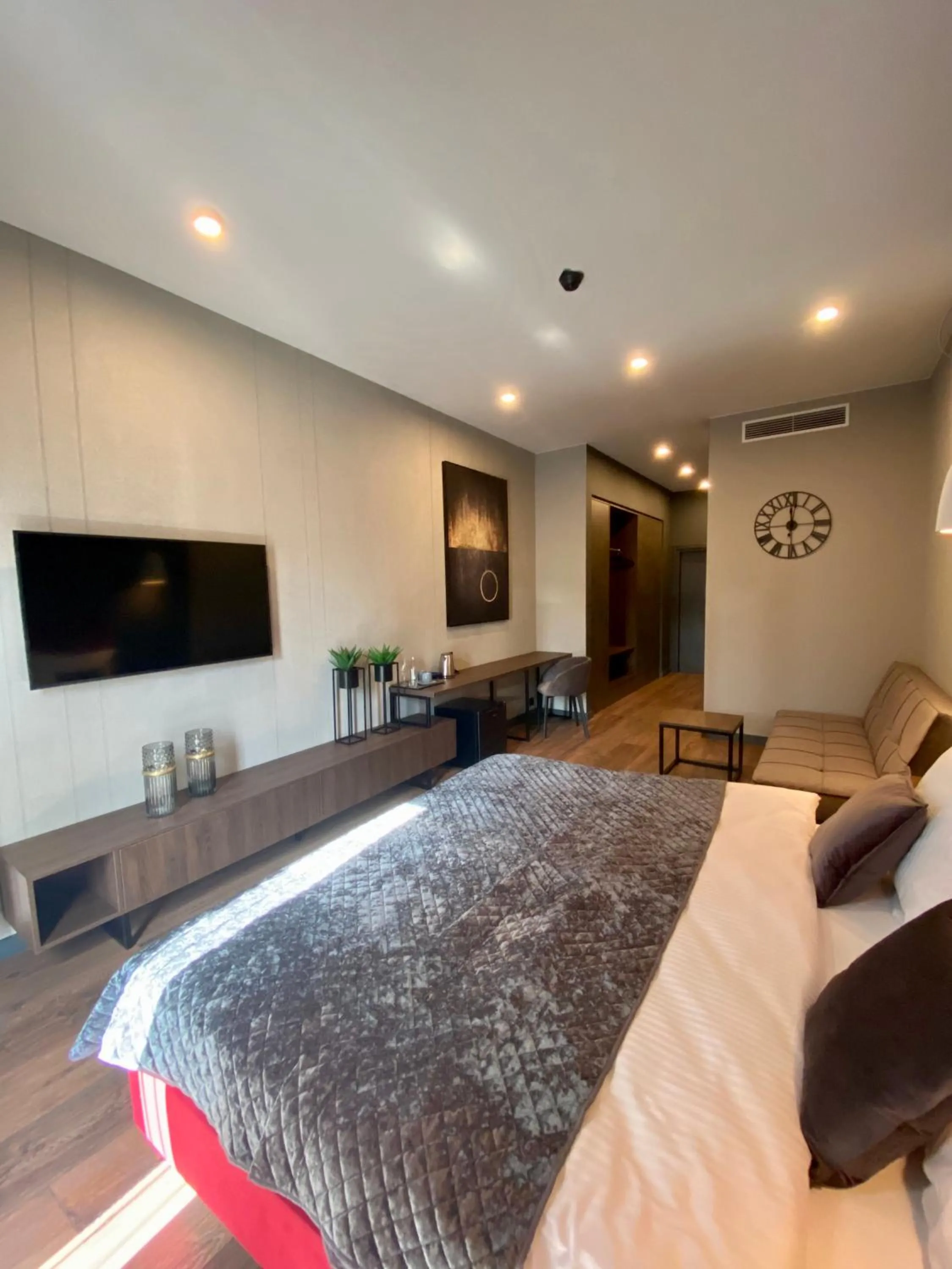Bed in Aparts Hotel Radom