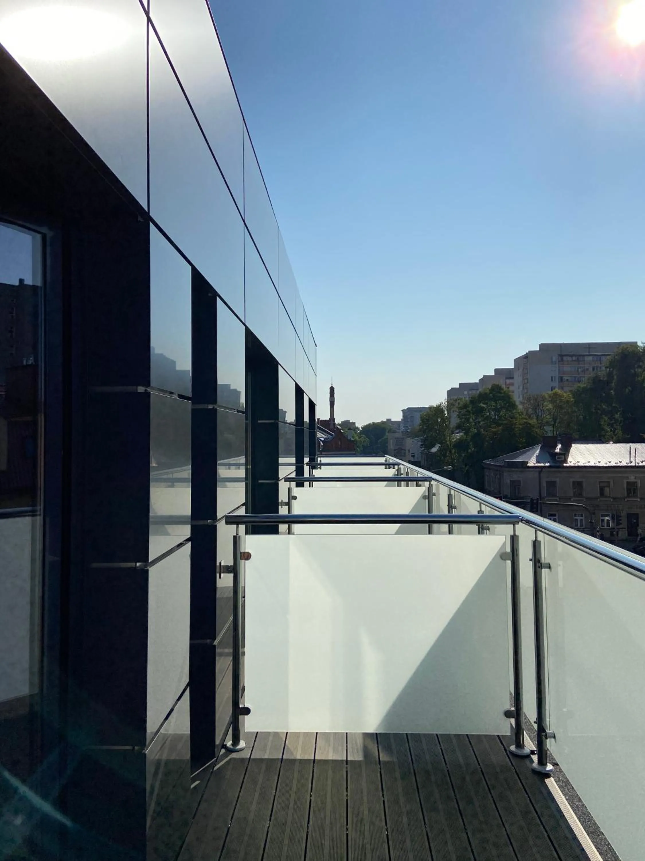 Balcony/Terrace in Aparts Hotel Radom