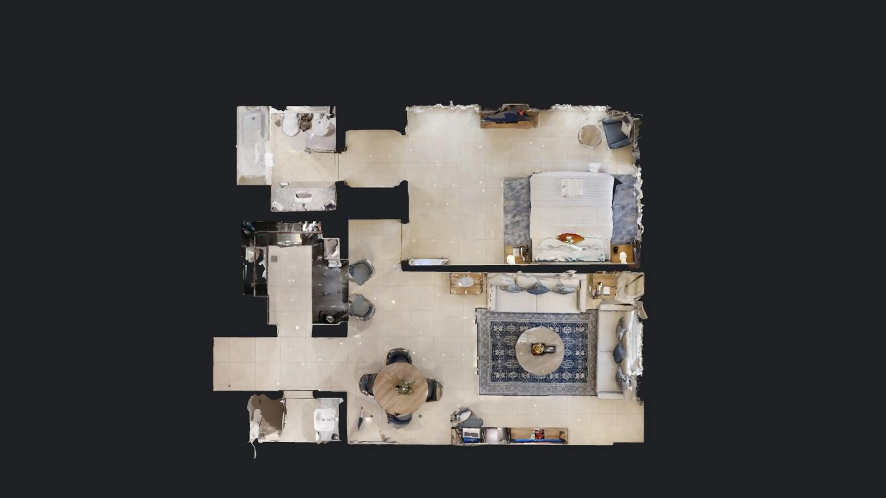 Floor plan in SUHA Creek Hotel Apartment, Waterfront Jaddaf, Dubai