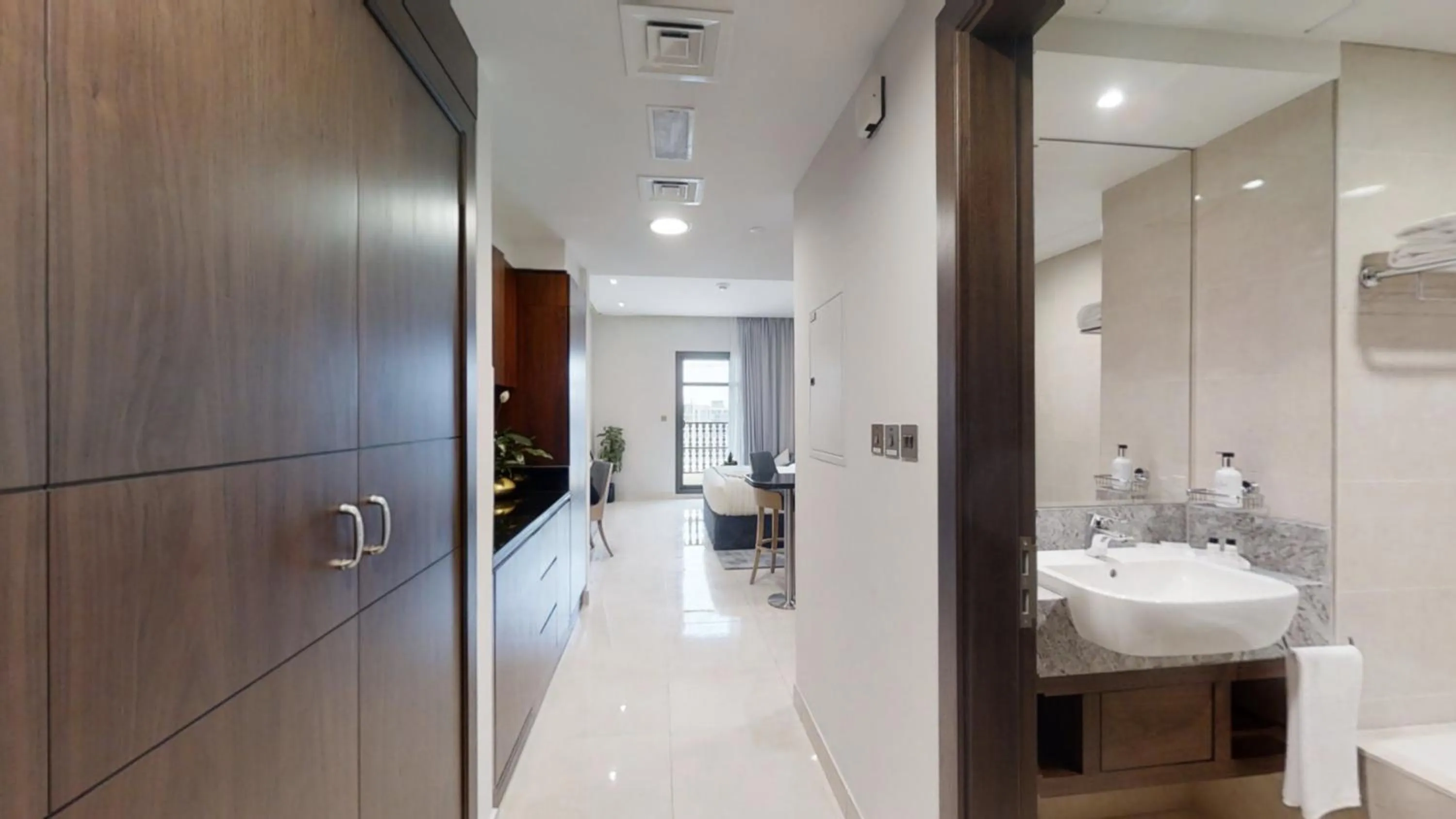 Bathroom in SUHA Creek Hotel Apartment, Waterfront Jaddaf, Dubai
