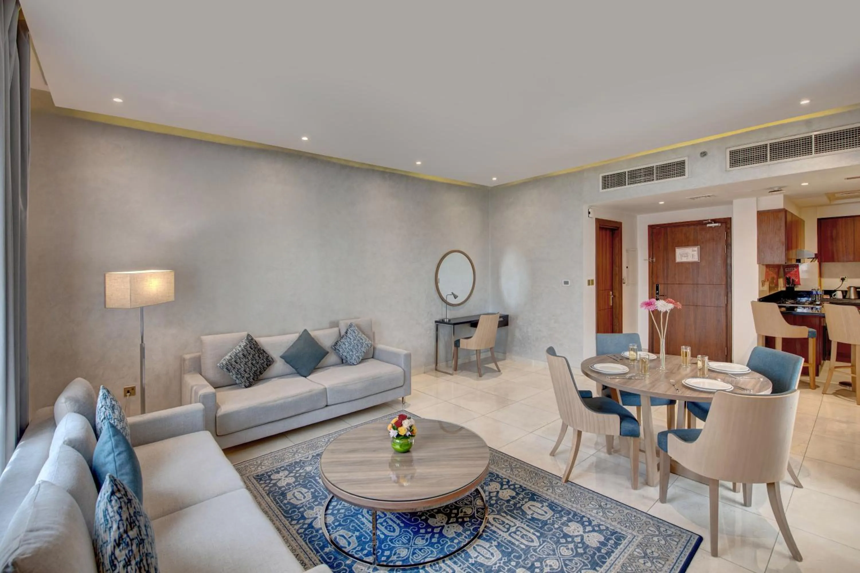 Living room in SUHA Creek Hotel Apartment, Waterfront Jaddaf, Dubai