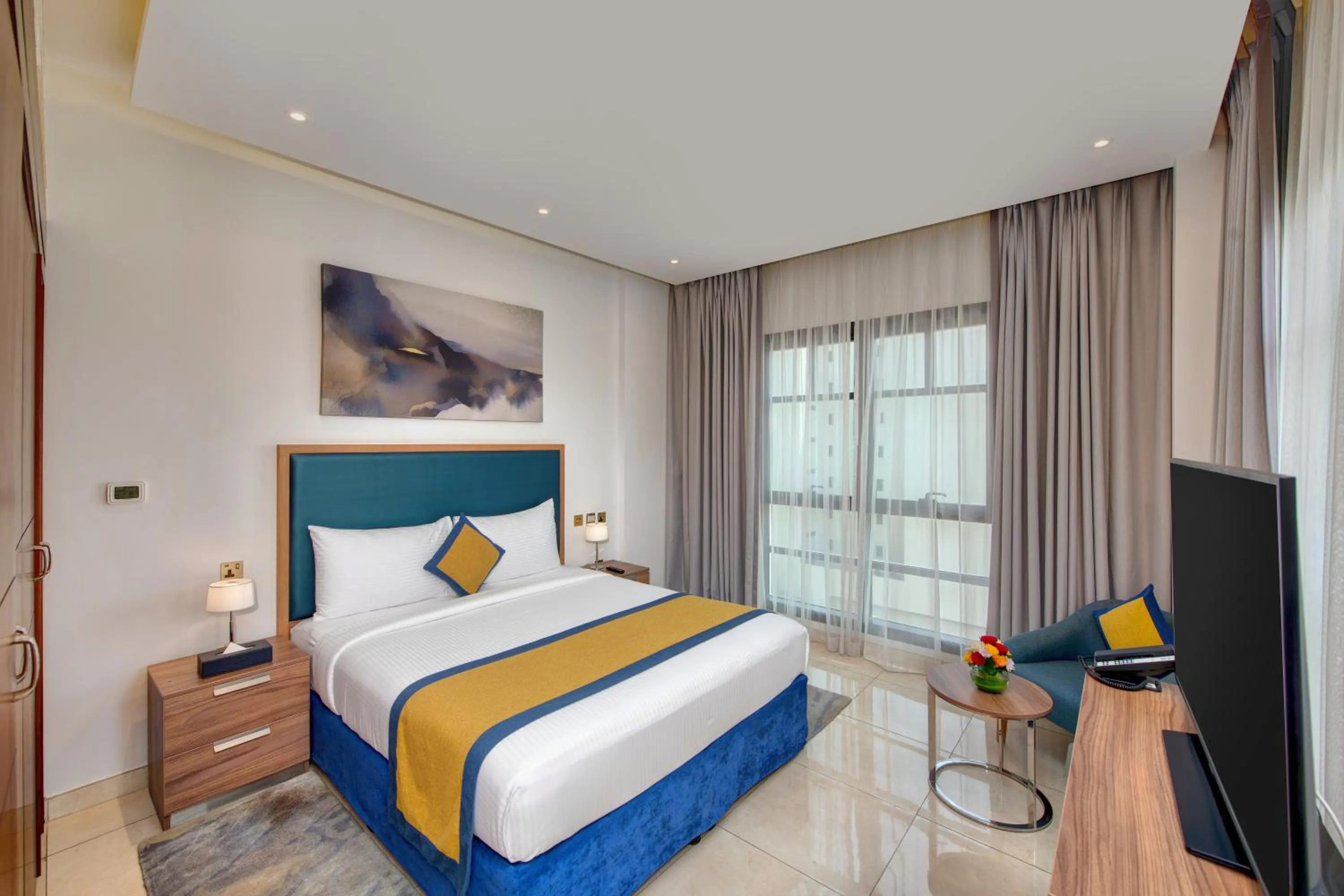 Bed in SUHA Creek Hotel Apartment, Waterfront Jaddaf, Dubai