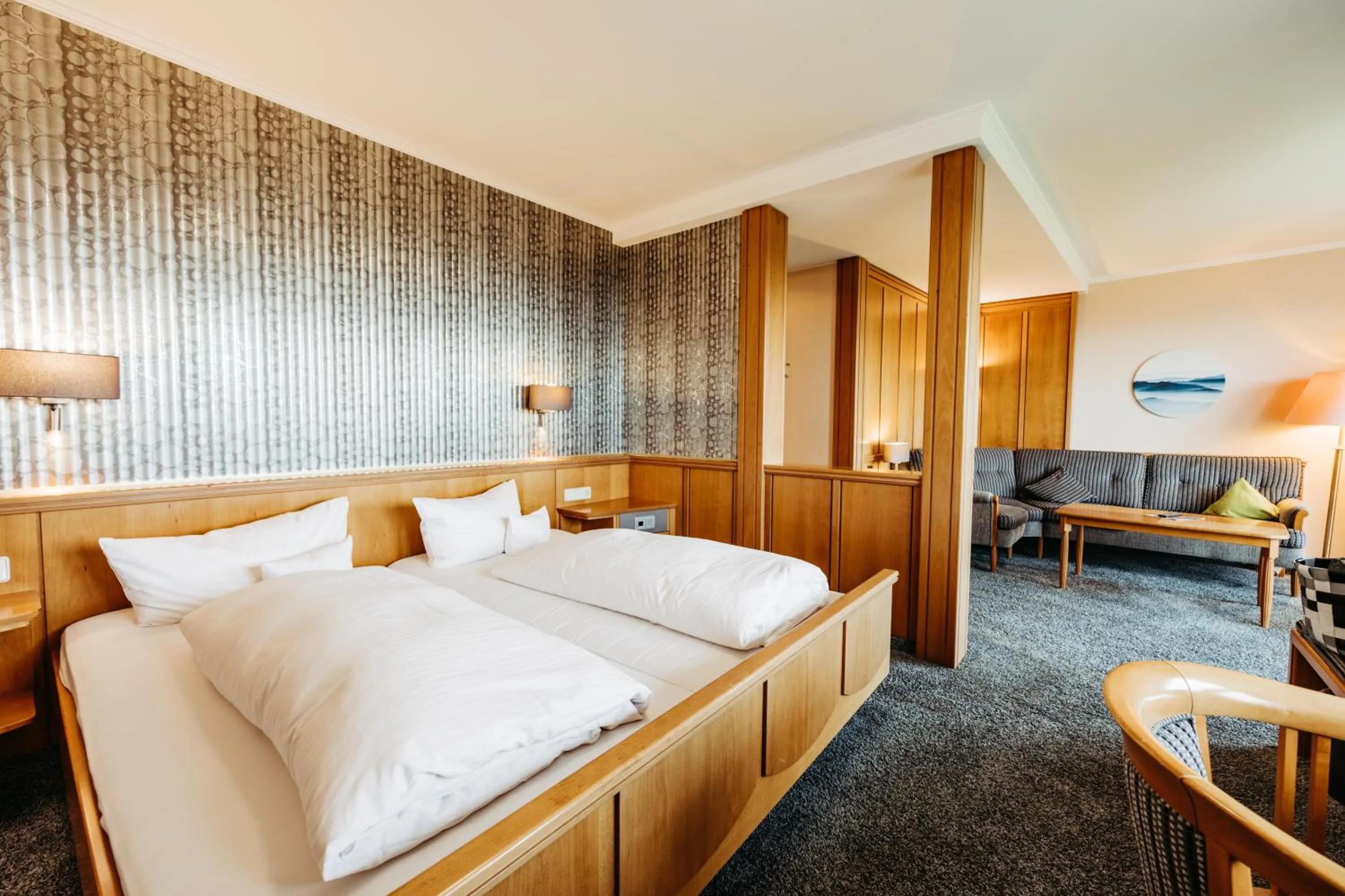 Bedroom, Bed in Berghotel Hoher Knochen - Ruhe & Natur