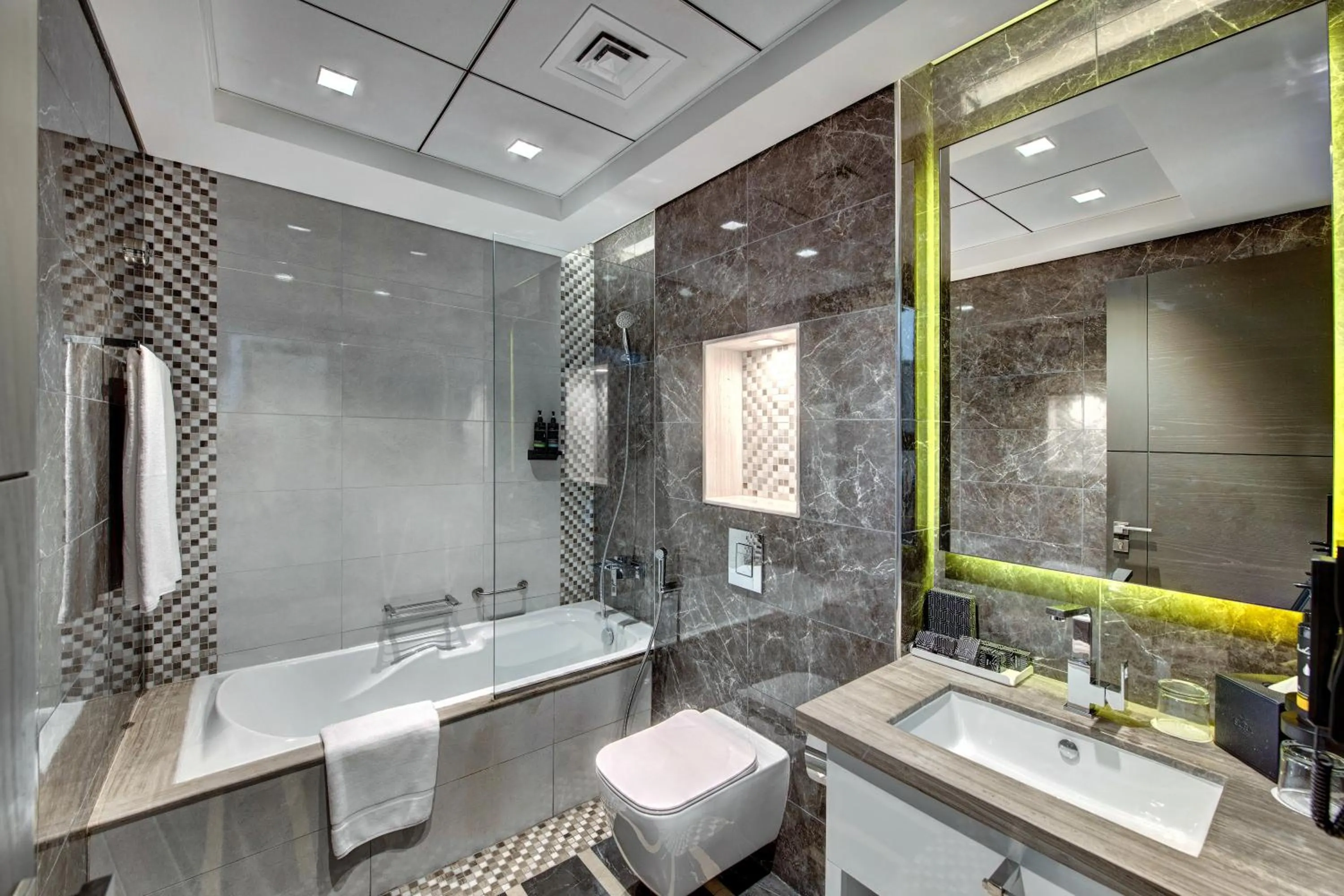 Bathroom in SUHA Mina Rashid Hotel Apartments