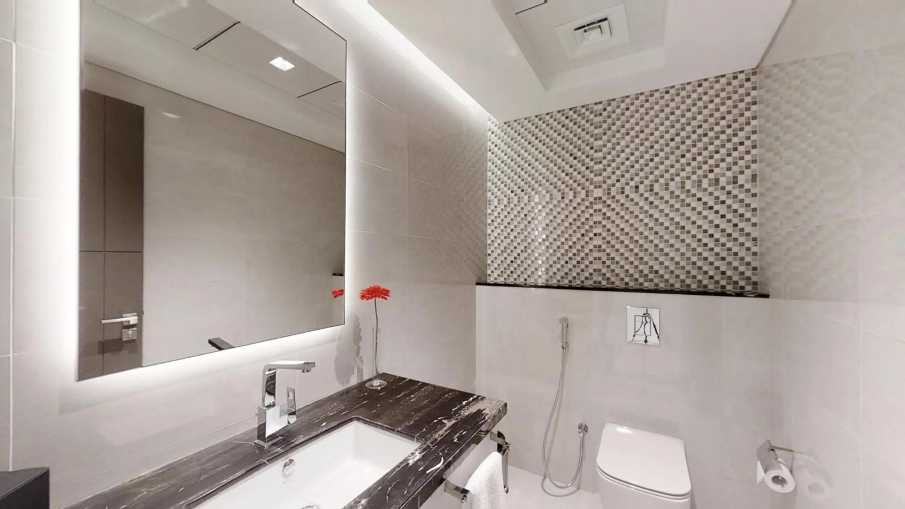 Bathroom in SUHA Mina Rashid Hotel Apartments