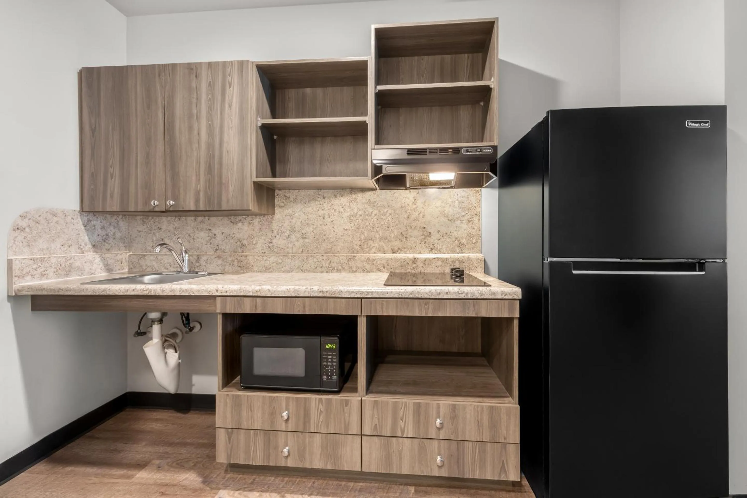 kitchen in WoodSpring Suites Atlanta Airport
