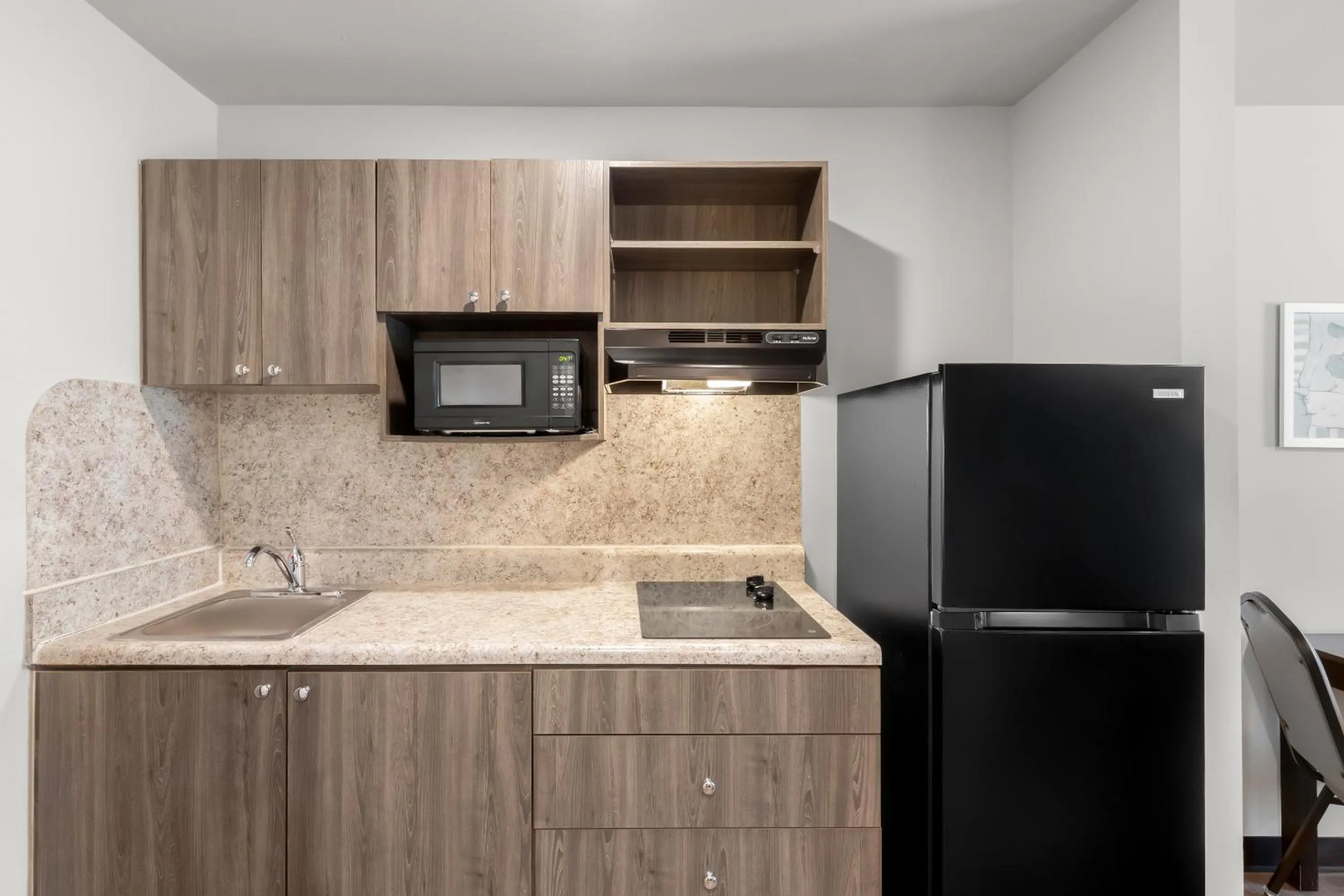 kitchen in WoodSpring Suites Atlanta Airport