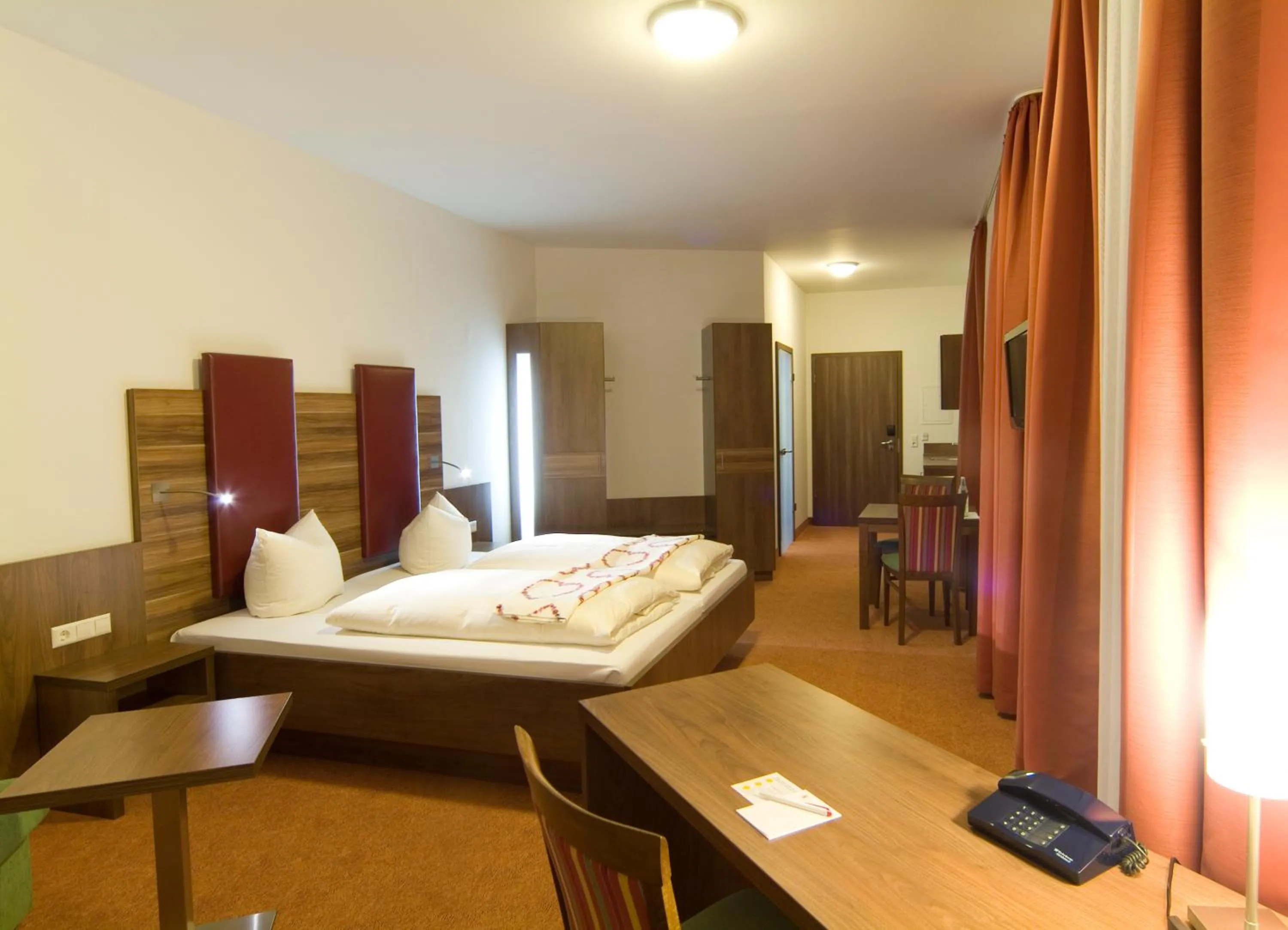 Bed in Hotel Sonneck