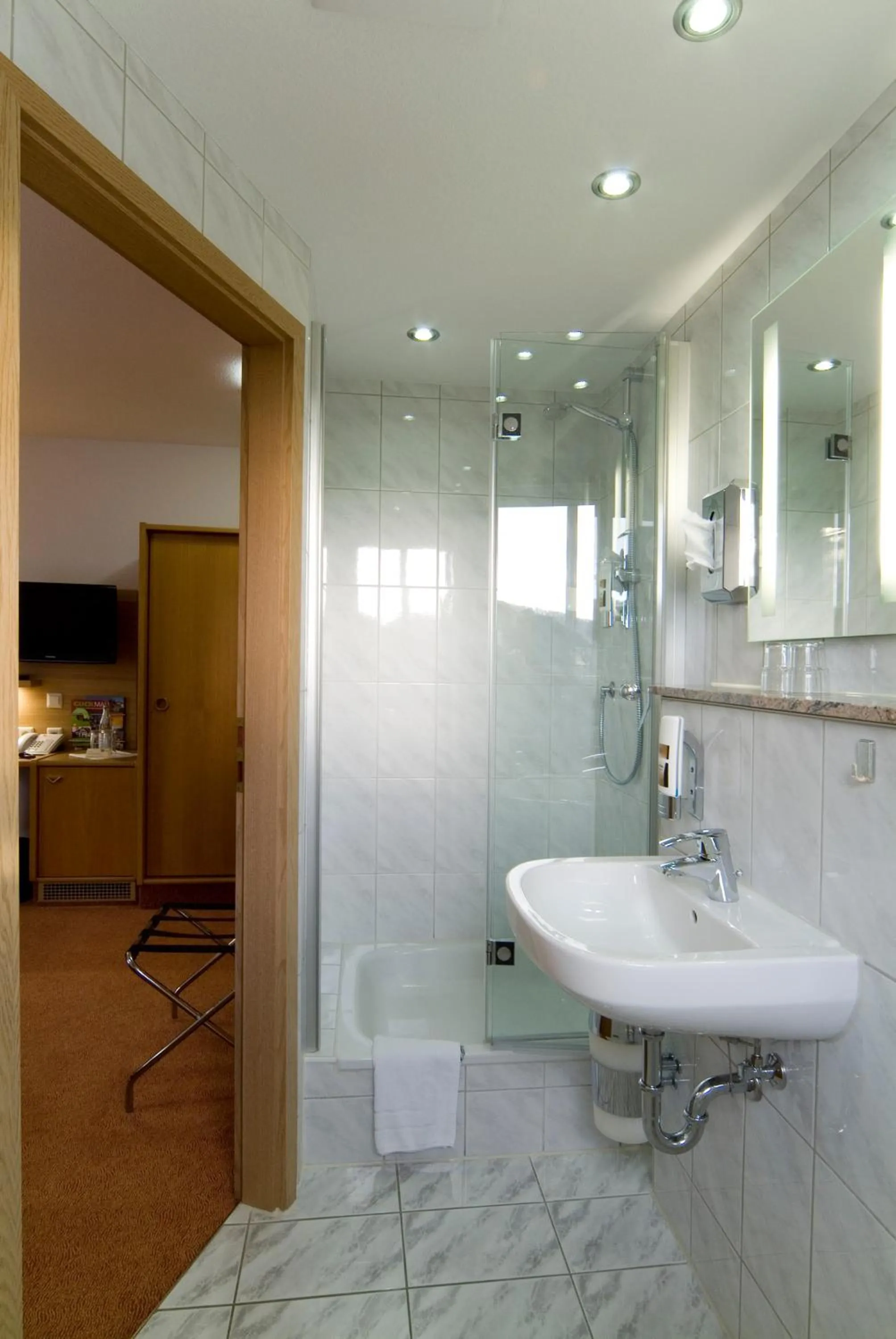 Shower in Hotel Sonneck