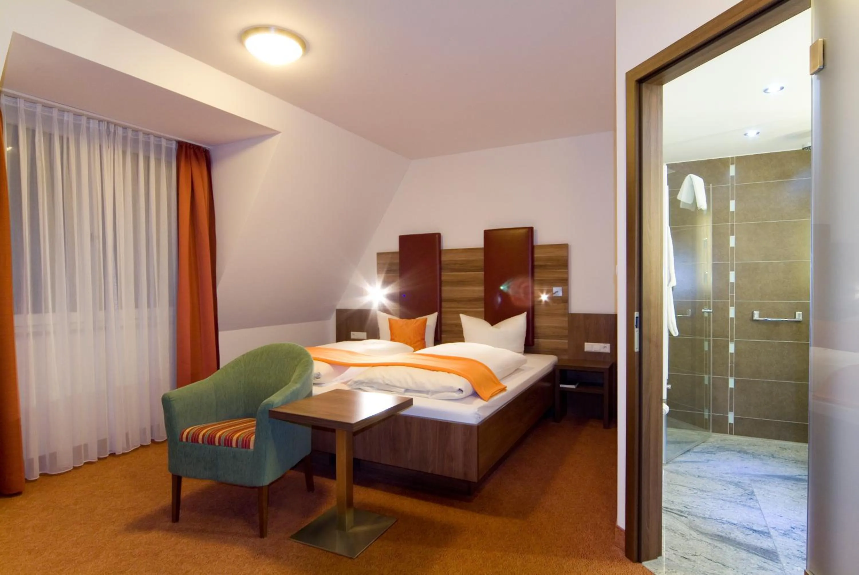 Bed in Hotel Sonneck