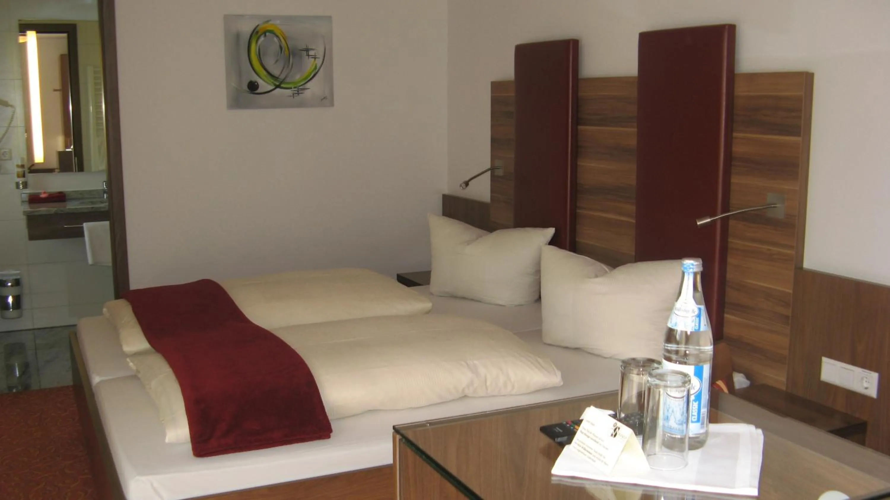 Bed in Hotel Sonneck