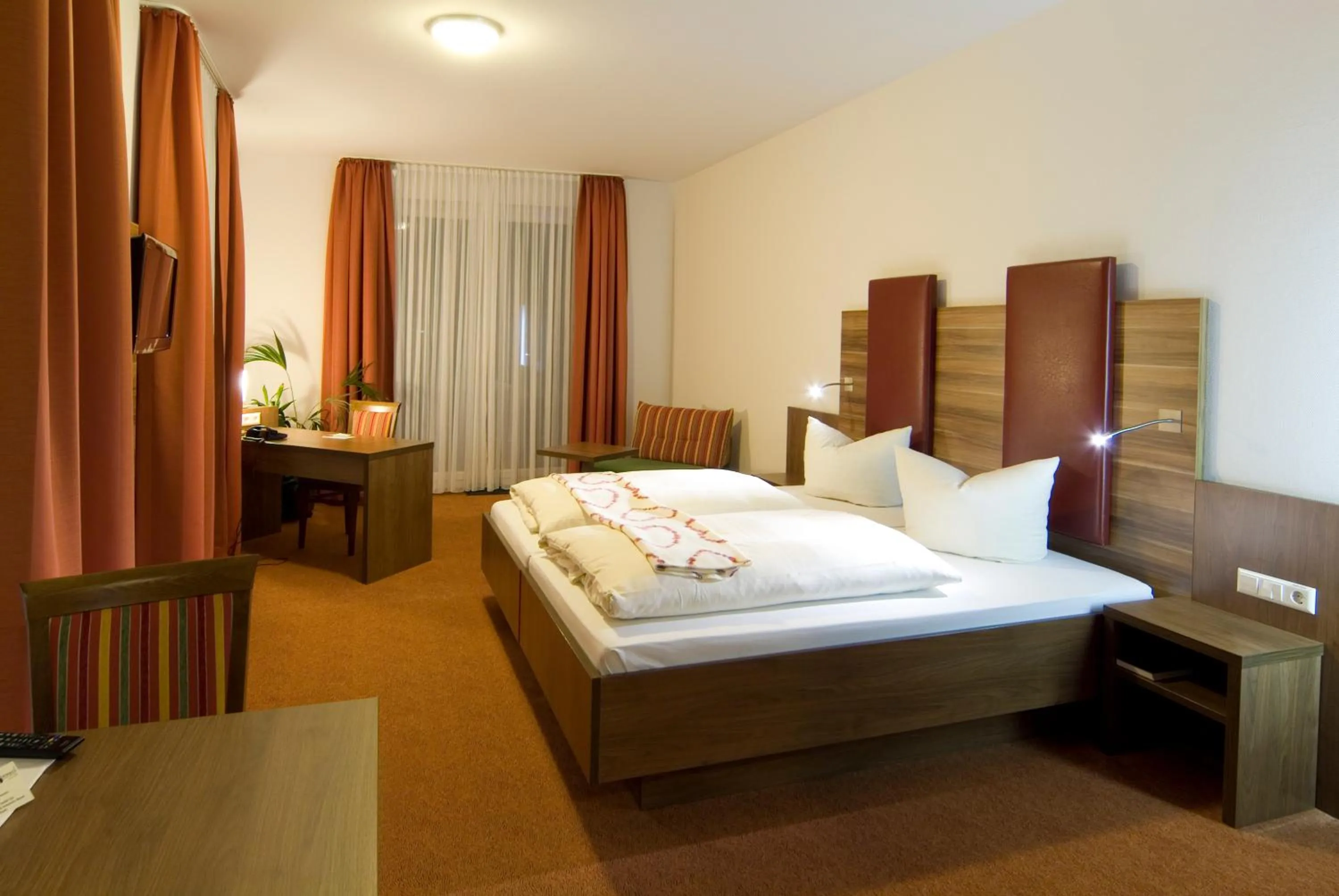 Bed in Hotel Sonneck